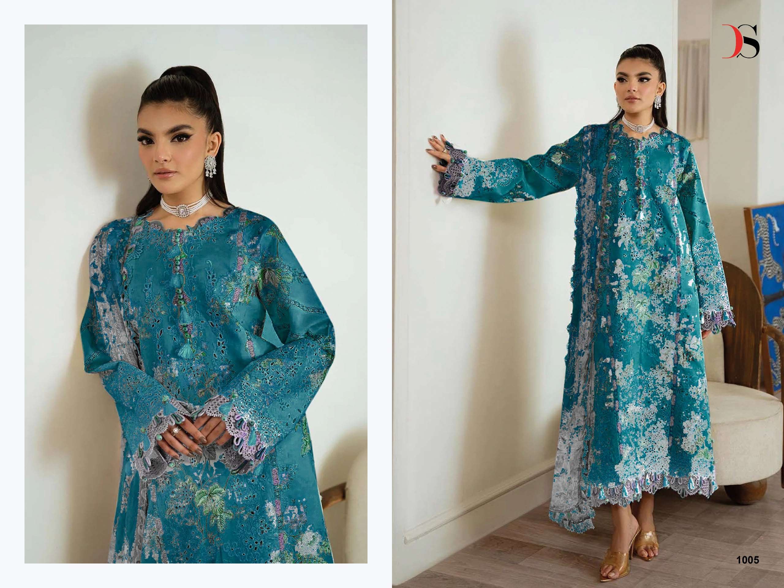 DEEPSY SUITS JADE PREMIUM VOL 5 PAKISTANI LAWN BIG PANNA AND WORK SUIT BRAND ETHNIC IN SURAT