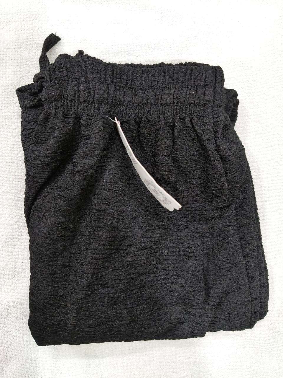 IMPORTED KELOTS LACHKA FABRIC BLACK PANT FOR WOMEN TREND EXPORT
