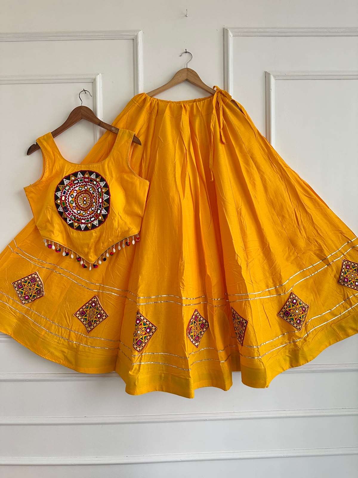 Kutchi Chaniyacholi new Navratri collection garba night wear made of rayon cotton fabric Lehenga Choli wholesale in surat Kutchi Chaniyacholi new Navratri collection garba night wear made of rayon cotton fabric Lehenga Choli wholesale in surat