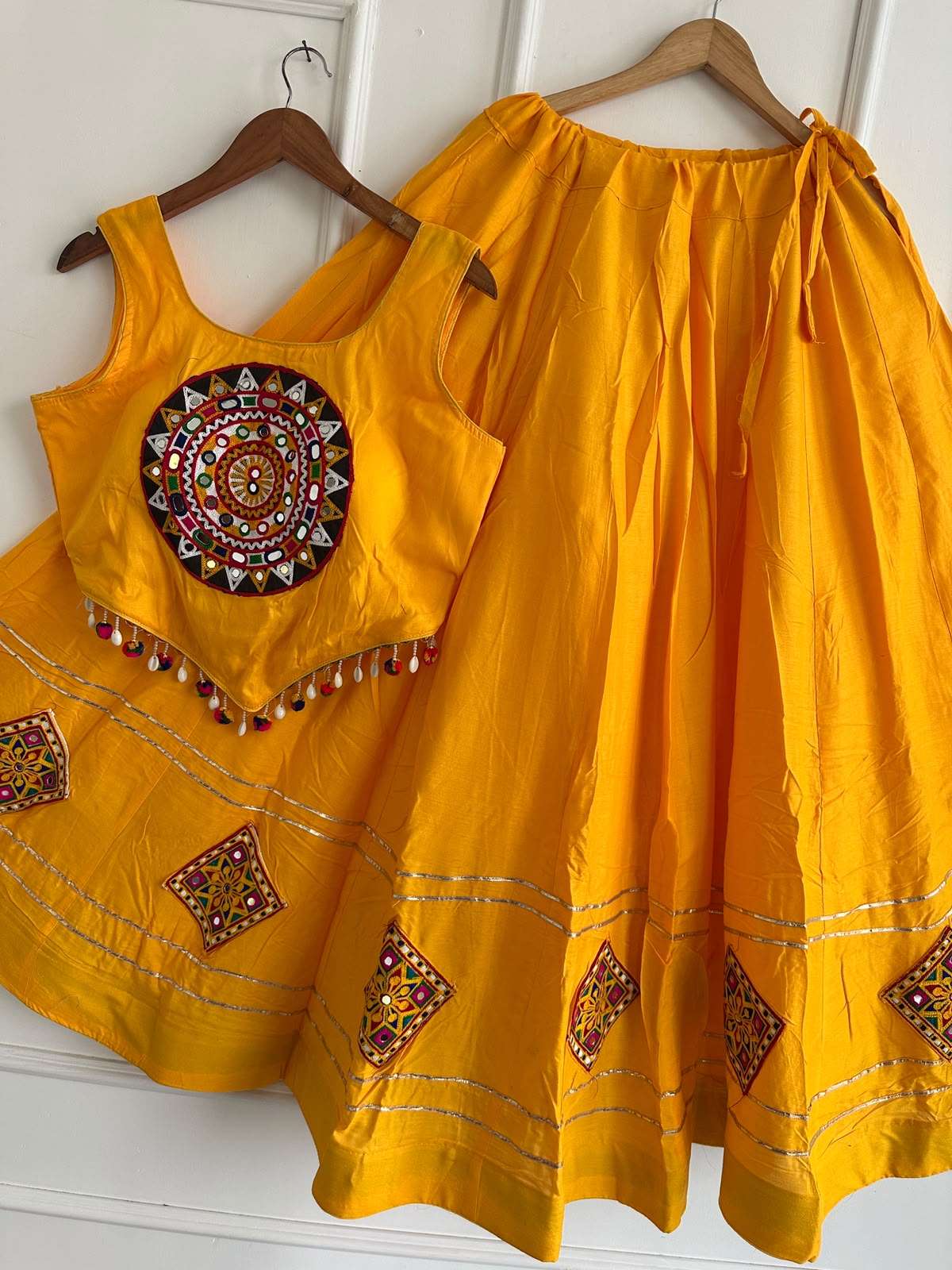 Kutchi Chaniyacholi new Navratri collection garba night wear made of rayon cotton fabric Lehenga Choli wholesale in surat Kutchi Chaniyacholi new Navratri collection garba night wear made of rayon cotton fabric Lehenga Choli wholesale in surat