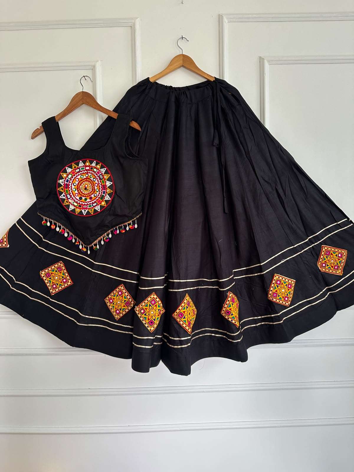 Kutchi Chaniyacholi new Navratri collection garba night wear made of rayon cotton fabric Lehenga Choli wholesale in surat Kutchi Chaniyacholi new Navratri collection garba night wear made of rayon cotton fabric Lehenga Choli wholesale in surat
