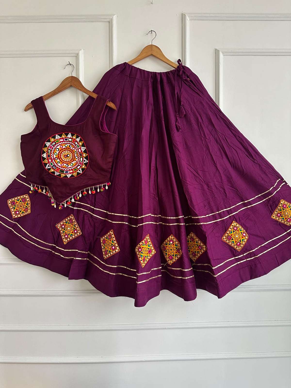 Kutchi Chaniyacholi new Navratri collection garba night wear made of rayon cotton fabric Lehenga Choli wholesale in surat Kutchi Chaniyacholi new Navratri collection garba night wear made of rayon cotton fabric Lehenga Choli wholesale in surat
