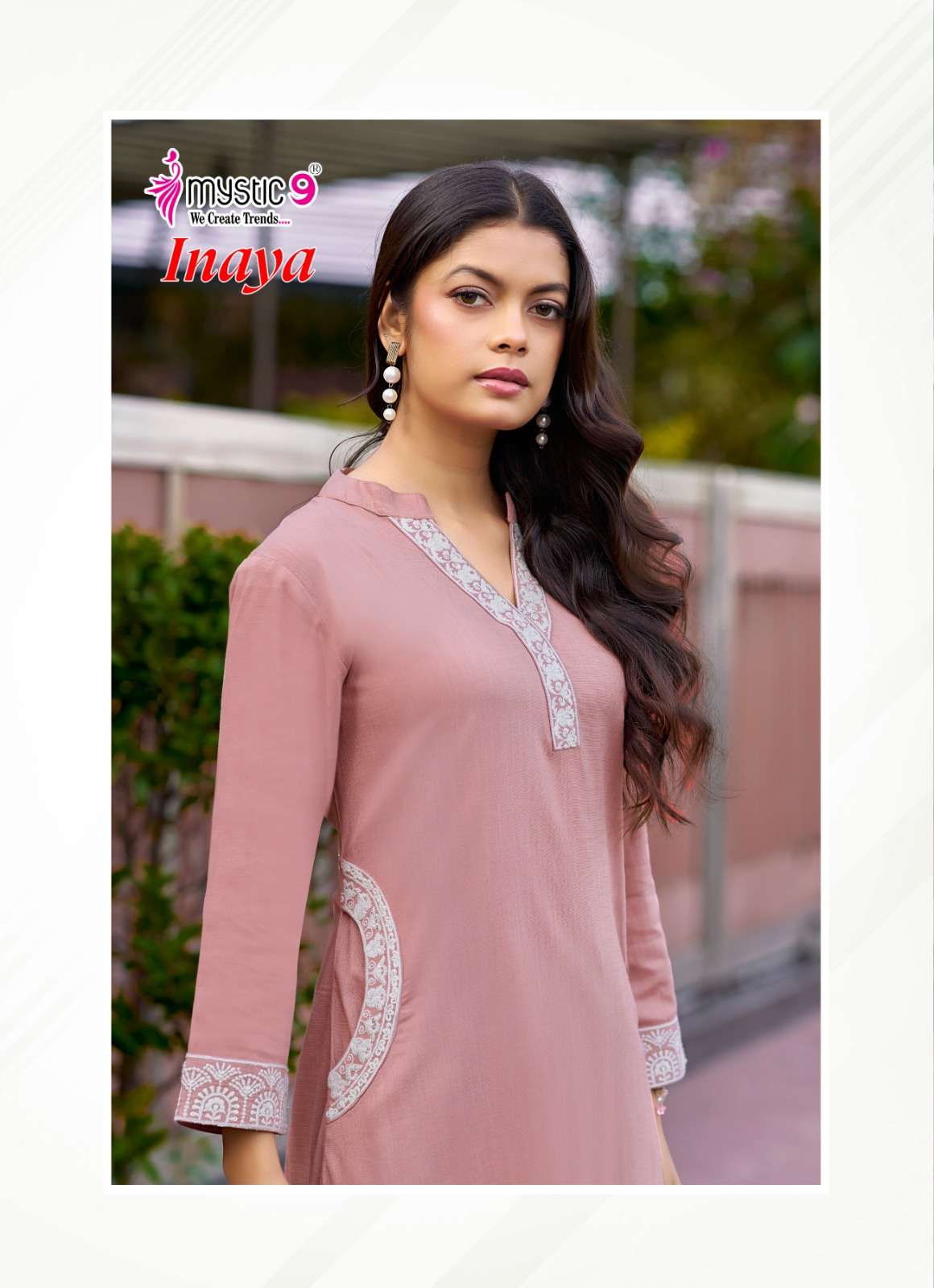 MYSTIC 9 INAYA VOL 1 DYED HEAVY VISCOSE SLUB LYCRA CO ORD SET CATALOGUE EXPORT 