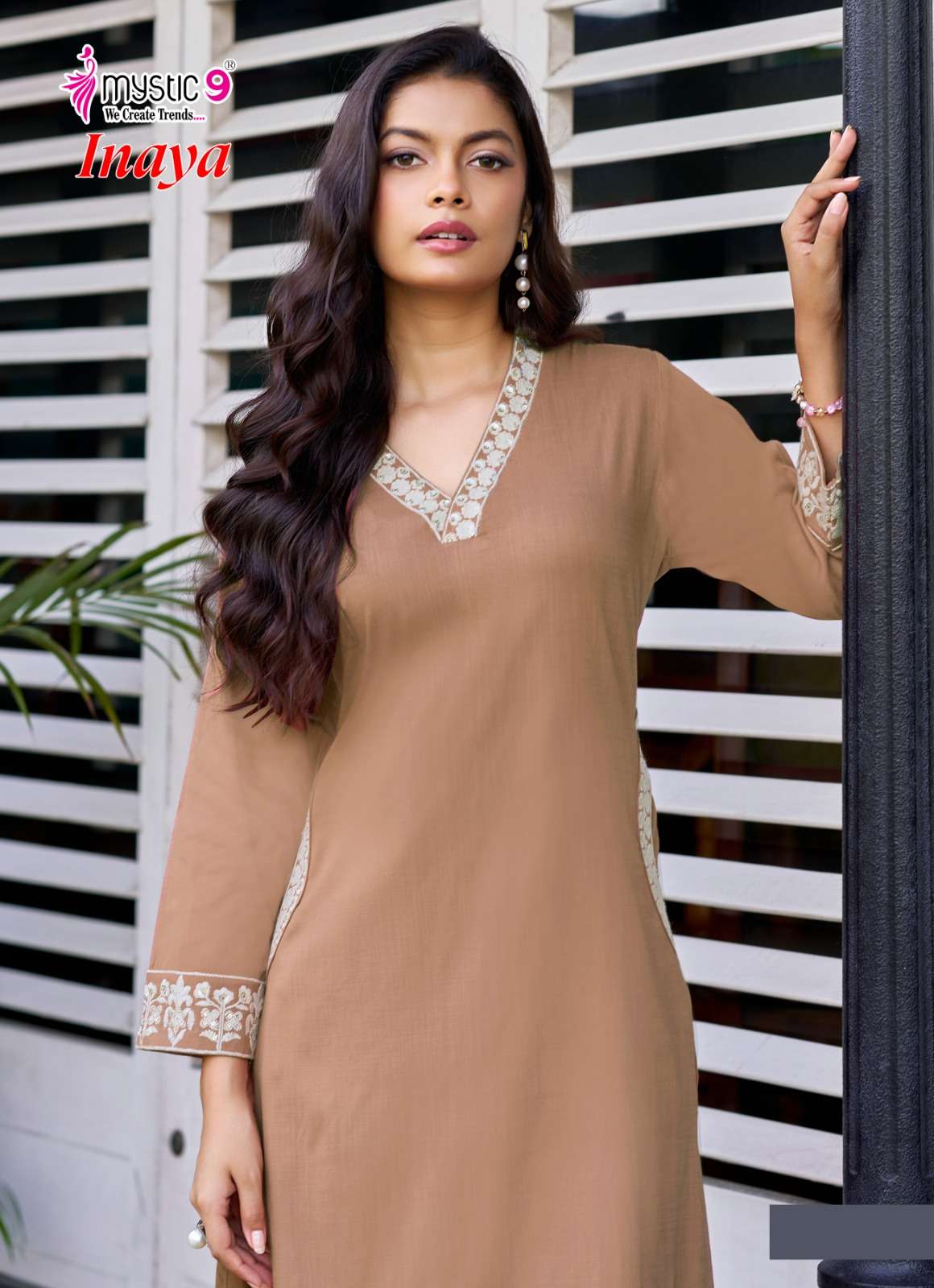 MYSTIC 9 INAYA VOL 1 DYED HEAVY VISCOSE SLUB LYCRA CO ORD SET CATALOGUE EXPORT 