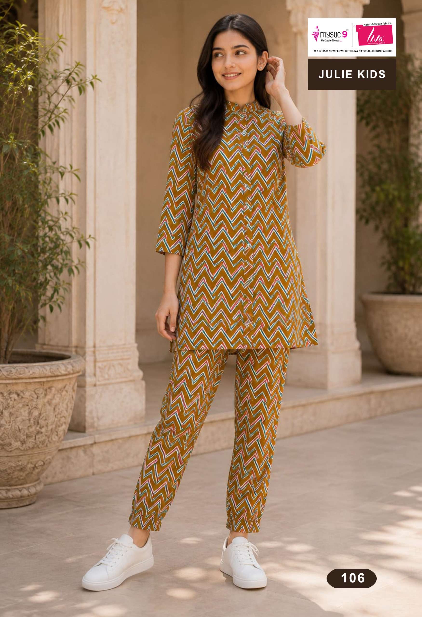 MYSTIC 9 JULIE KIDS VOL 1 VISCOSE PRINT KIDS CO ORD SET TEENAGE GIRL INDIAN OUTFIT MYSTIC 9 JULIE KIDS VOL 1 VISCOSE PRINT KIDS CO ORD SET TEENAGE GIRL INDIAN OUTFIT