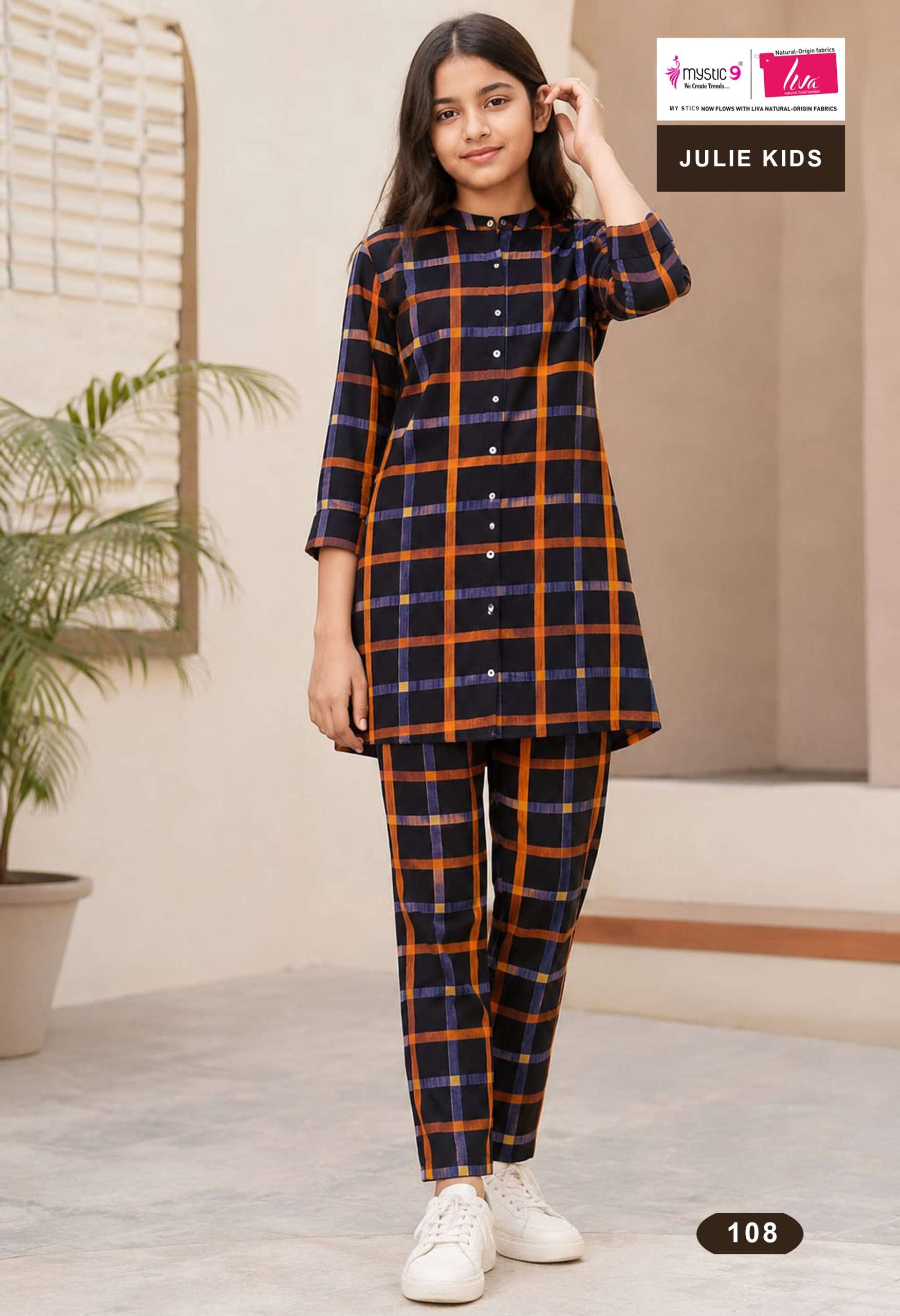 MYSTIC 9 JULIE KIDS VOL 1 VISCOSE PRINT KIDS CO ORD SET TEENAGE GIRL INDIAN OUTFIT MYSTIC 9 JULIE KIDS VOL 1 VISCOSE PRINT KIDS CO ORD SET TEENAGE GIRL INDIAN OUTFIT