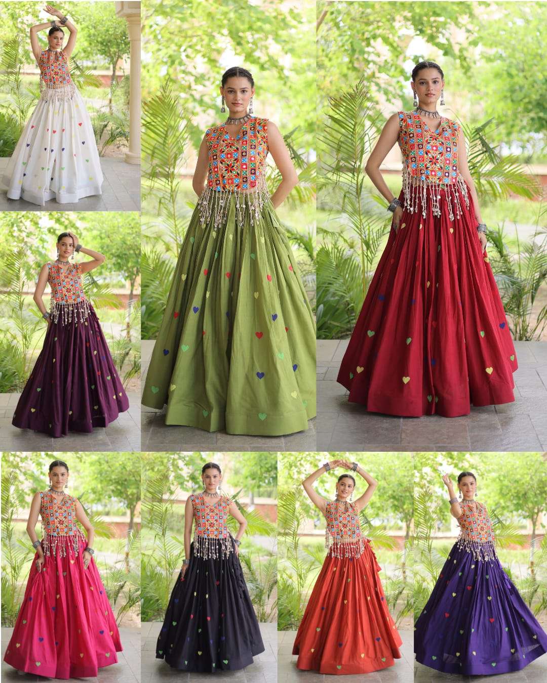 NAVRATRI FESTIVE VIBE WITH THIS NEW COLLECTION COTTON LEHENGA CHOLI WHOLESALE IN SURAT 7181 NAVRATRI FESTIVE VIBE WITH THIS NEW COLLECTION COTTON LEHENGA CHOLI WHOLESALE IN SURAT 7181