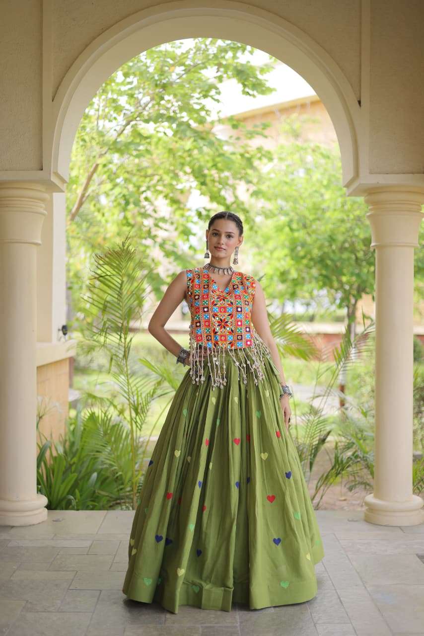 NAVRATRI FESTIVE VIBE WITH THIS NEW COLLECTION COTTON LEHENGA CHOLI WHOLESALE IN SURAT 7181 NAVRATRI FESTIVE VIBE WITH THIS NEW COLLECTION COTTON LEHENGA CHOLI WHOLESALE IN SURAT 7181