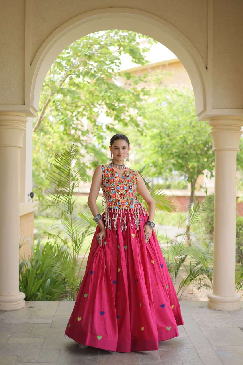 NAVRATRI FESTIVE VIBE WITH THIS NEW COLLECTION COTTON LEHENGA CHOLI WHOLESALE IN SURAT 7181 NAVRATRI FESTIVE VIBE WITH THIS NEW COLLECTION COTTON LEHENGA CHOLI WHOLESALE IN SURAT 7181