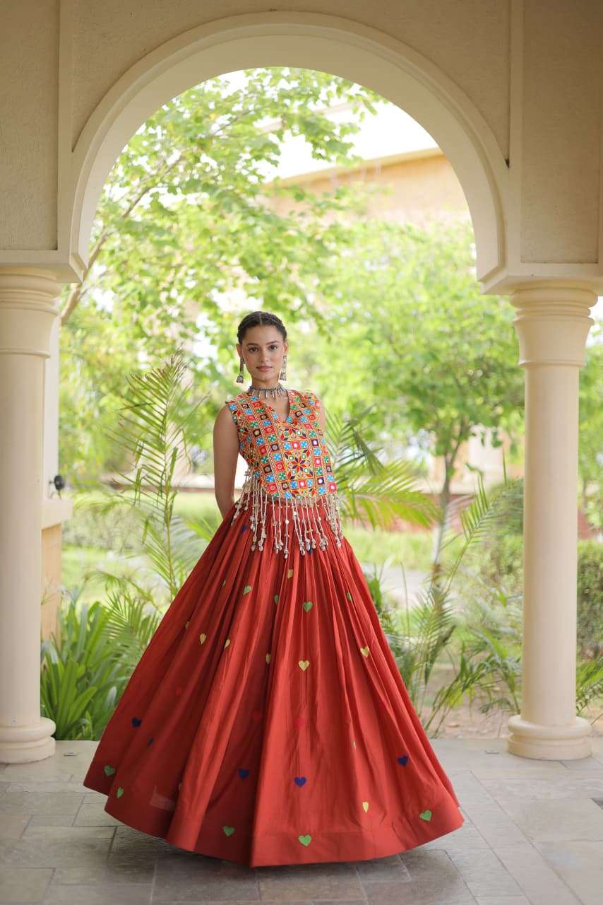 NAVRATRI FESTIVE VIBE WITH THIS NEW COLLECTION COTTON LEHENGA CHOLI WHOLESALE IN SURAT 7181 NAVRATRI FESTIVE VIBE WITH THIS NEW COLLECTION COTTON LEHENGA CHOLI WHOLESALE IN SURAT 7181