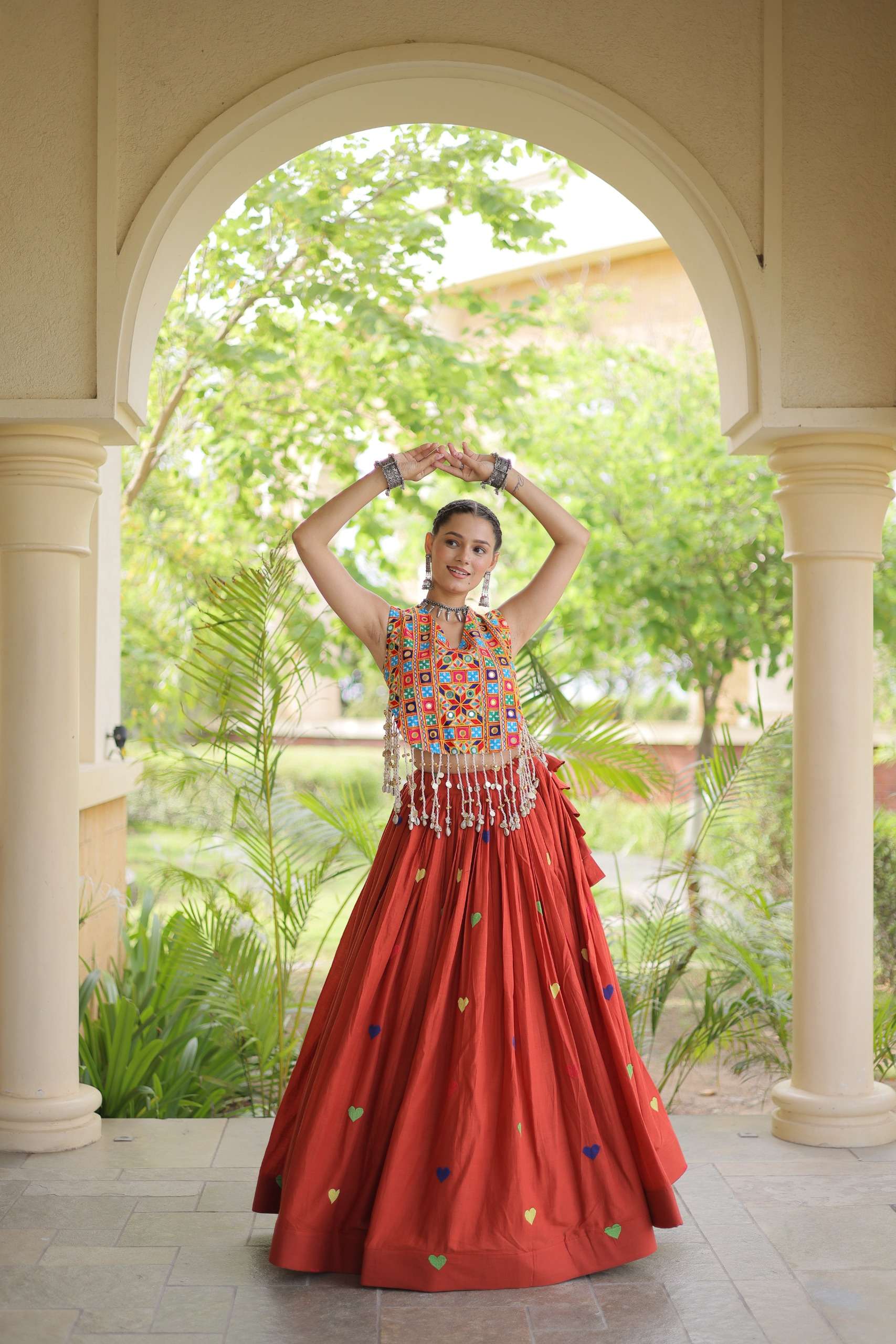 NAVRATRI FESTIVE VIBE WITH THIS NEW COLLECTION COTTON LEHENGA CHOLI WHOLESALE IN SURAT 7181 NAVRATRI FESTIVE VIBE WITH THIS NEW COLLECTION COTTON LEHENGA CHOLI WHOLESALE IN SURAT 7181