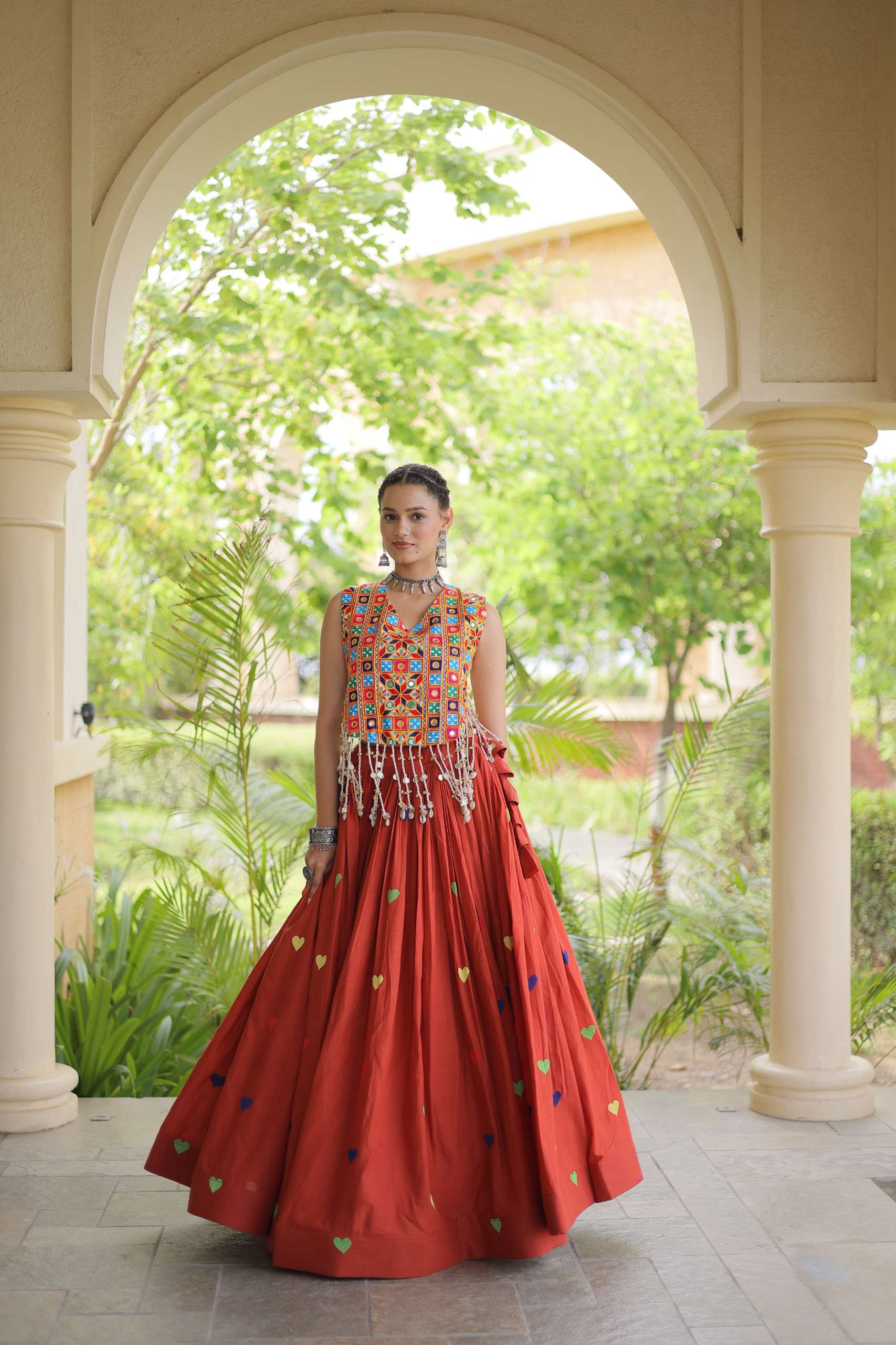 NAVRATRI FESTIVE VIBE WITH THIS NEW COLLECTION COTTON LEHENGA CHOLI WHOLESALE IN SURAT 7181 NAVRATRI FESTIVE VIBE WITH THIS NEW COLLECTION COTTON LEHENGA CHOLI WHOLESALE IN SURAT 7181