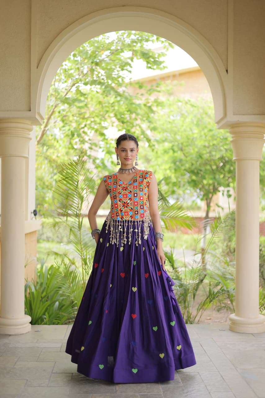 NAVRATRI FESTIVE VIBE WITH THIS NEW COLLECTION COTTON LEHENGA CHOLI WHOLESALE IN SURAT 7181 NAVRATRI FESTIVE VIBE WITH THIS NEW COLLECTION COTTON LEHENGA CHOLI WHOLESALE IN SURAT 7181