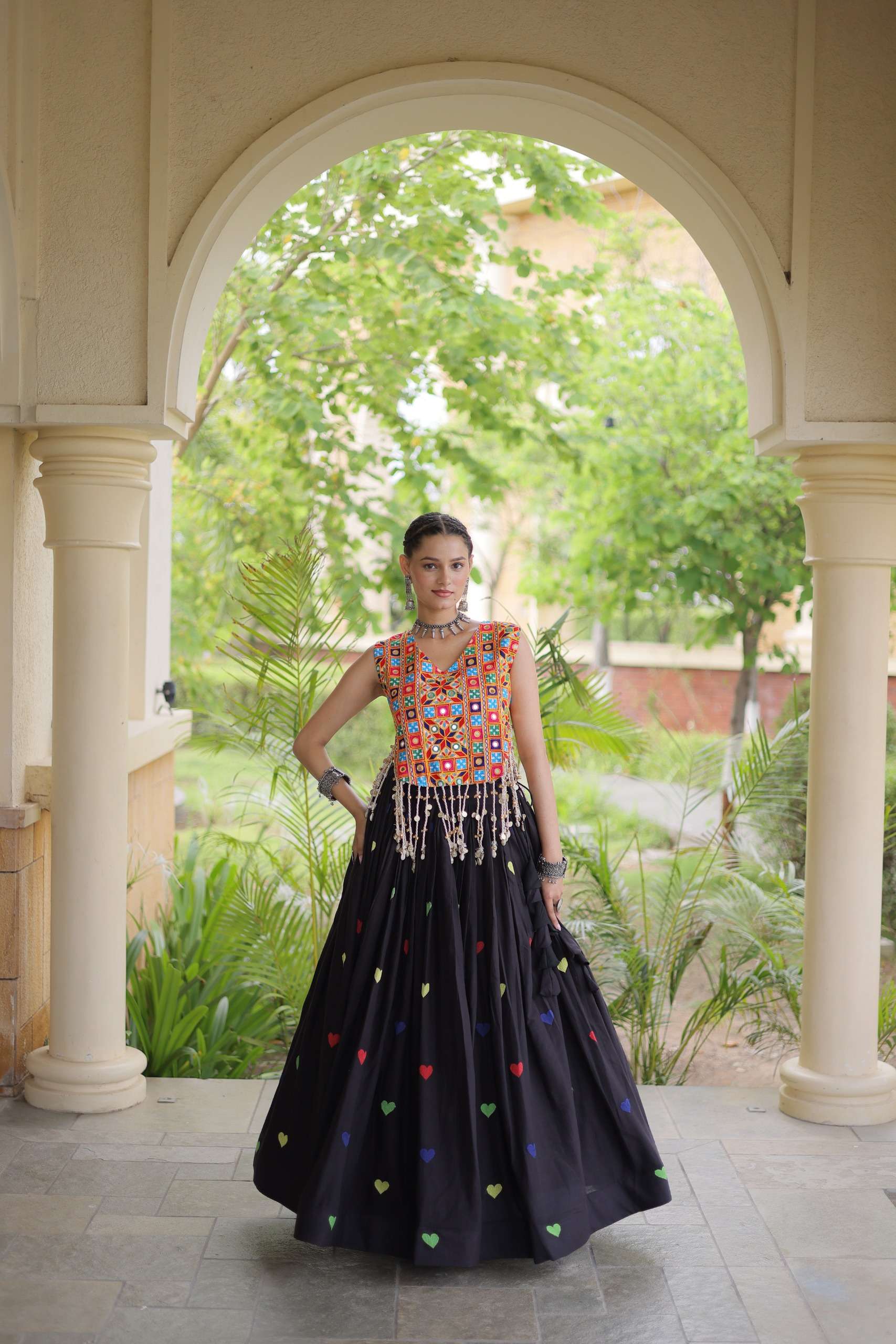NAVRATRI FESTIVE VIBE WITH THIS NEW COLLECTION COTTON LEHENGA CHOLI WHOLESALE IN SURAT 7181 NAVRATRI FESTIVE VIBE WITH THIS NEW COLLECTION COTTON LEHENGA CHOLI WHOLESALE IN SURAT 7181