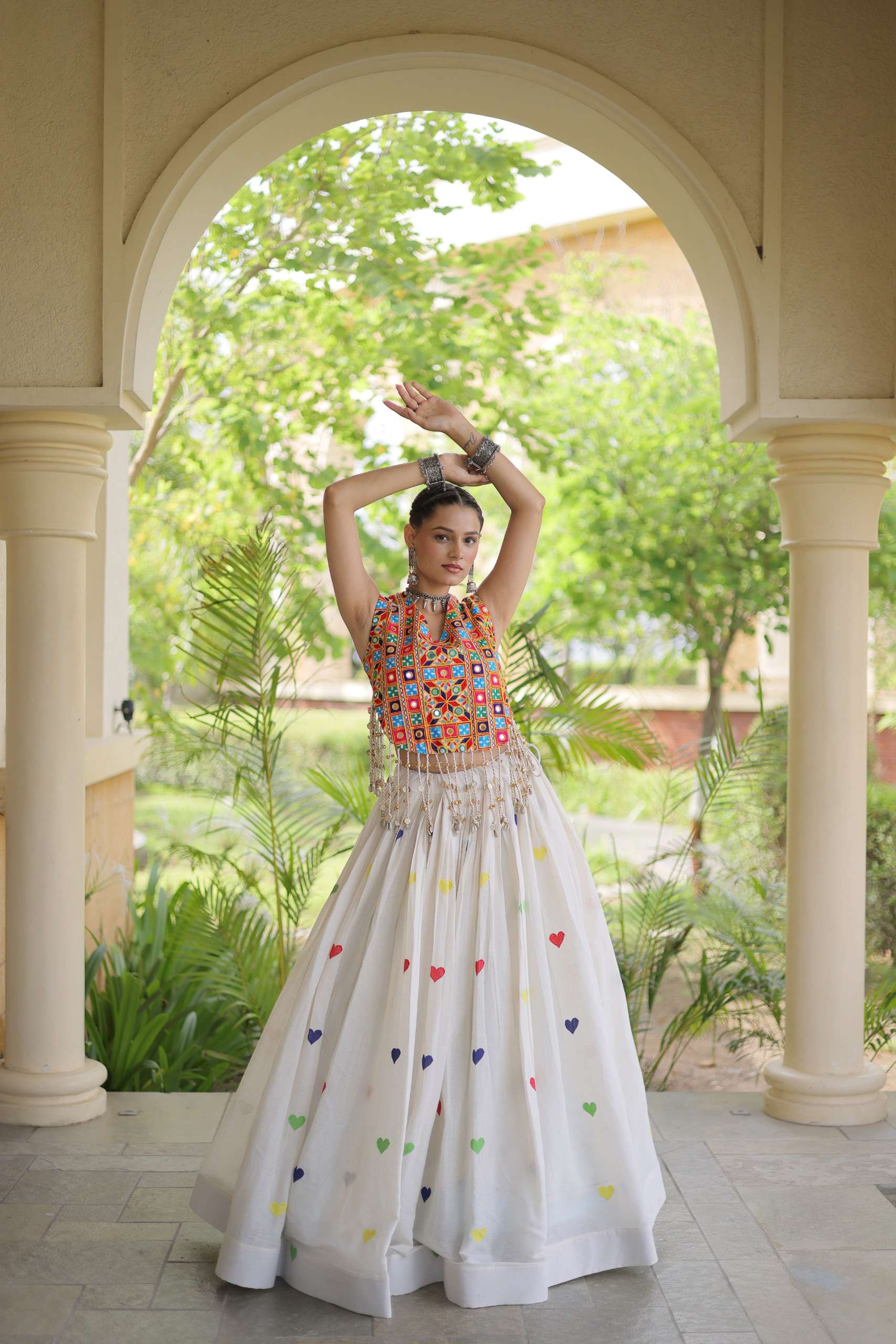 NAVRATRI FESTIVE VIBE WITH THIS NEW COLLECTION COTTON LEHENGA CHOLI WHOLESALE IN SURAT 7181 NAVRATRI FESTIVE VIBE WITH THIS NEW COLLECTION COTTON LEHENGA CHOLI WHOLESALE IN SURAT 7181