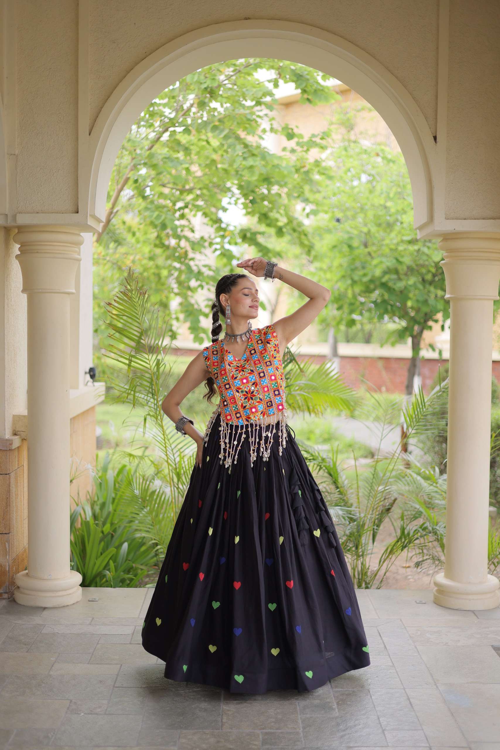 NAVRATRI FESTIVE VIBE WITH THIS NEW COLLECTION COTTON LEHENGA CHOLI WHOLESALE IN SURAT 7181 NAVRATRI FESTIVE VIBE WITH THIS NEW COLLECTION COTTON LEHENGA CHOLI WHOLESALE IN SURAT 7181
