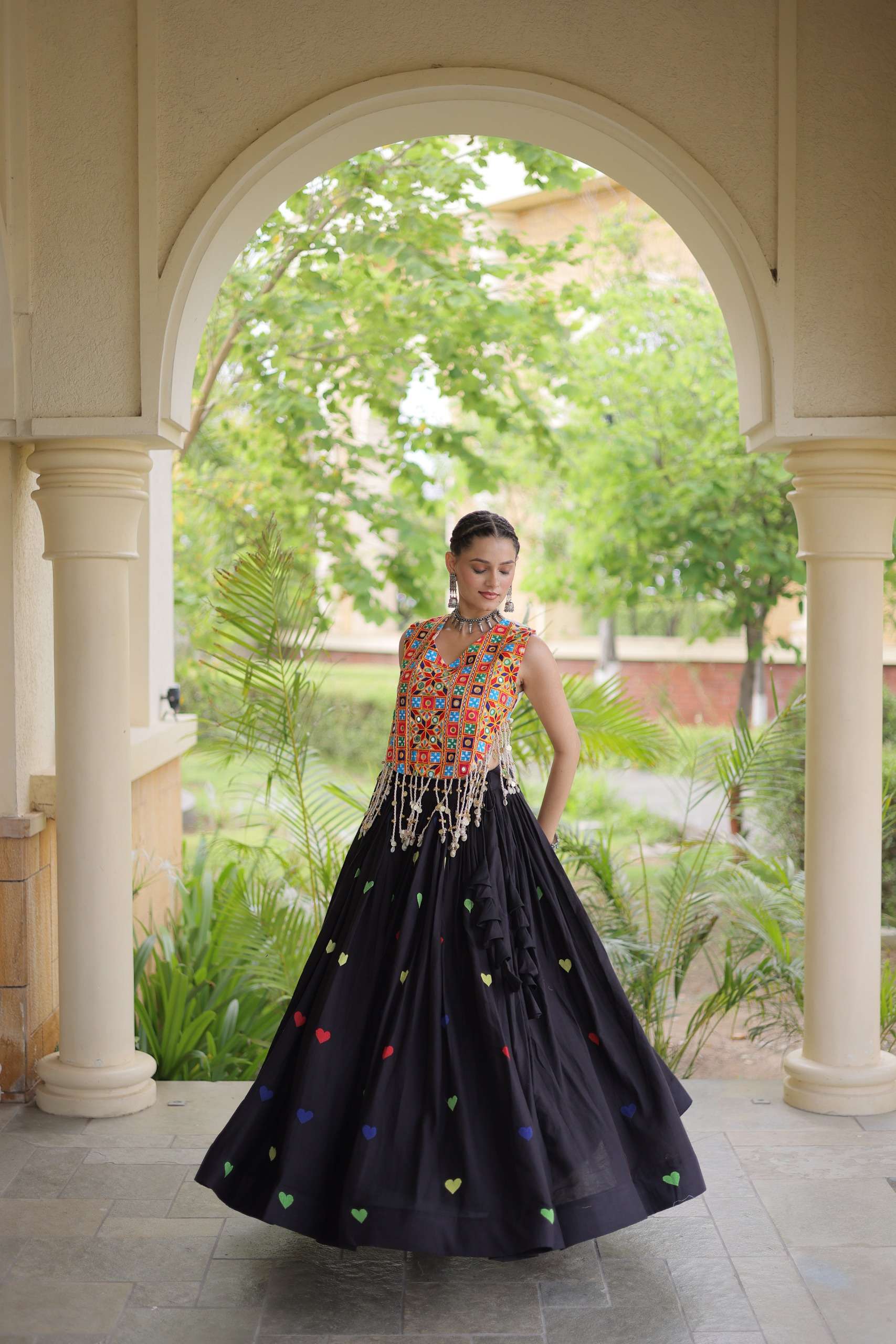 NAVRATRI FESTIVE VIBE WITH THIS NEW COLLECTION COTTON LEHENGA CHOLI WHOLESALE IN SURAT 7181 NAVRATRI FESTIVE VIBE WITH THIS NEW COLLECTION COTTON LEHENGA CHOLI WHOLESALE IN SURAT 7181