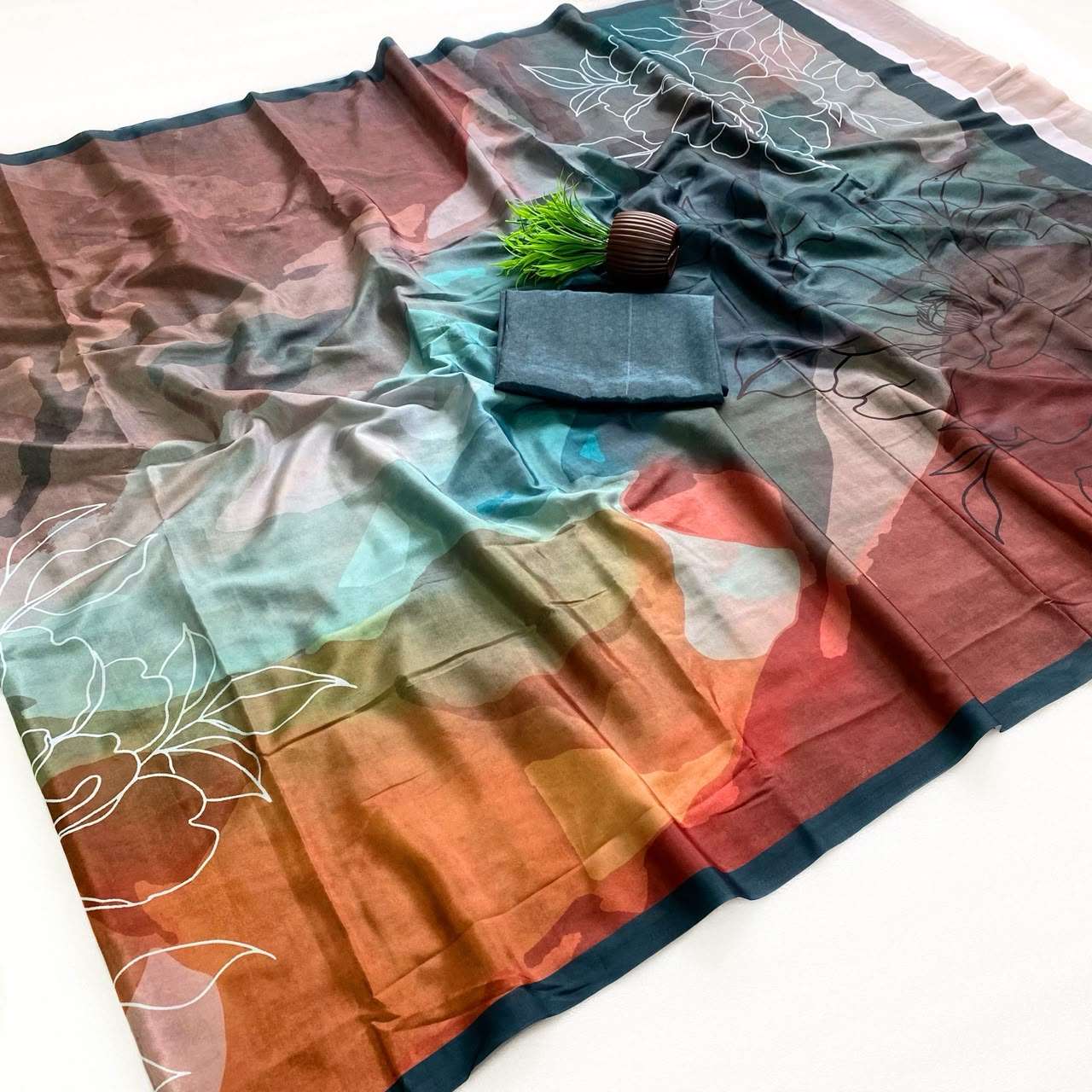 RajMata series Ruby Crepe super Soft italian crepe with fancy digital prints on saree wholesale in surat RajMata series Ruby Crepe super Soft italian crepe with fancy digital prints on saree wholesale in surat