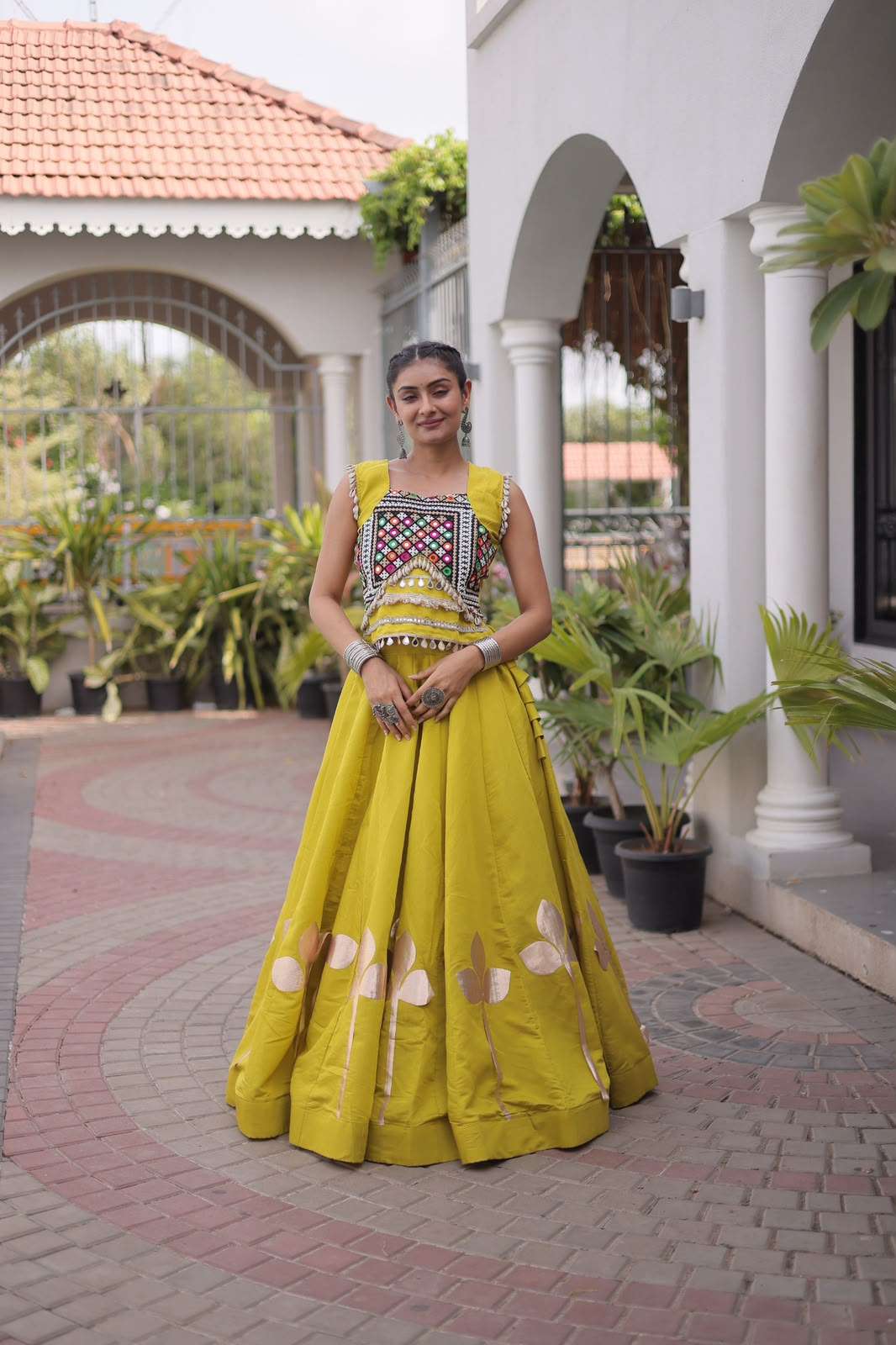 Roman Silk fabric Navratri wear Festive vibes Are traditional and spiritual Lehenga choli wholesale in surat 7174 Roman Silk fabric Navratri wear Festive vibes Are traditional and spiritual Lehenga choli wholesale in surat 7174