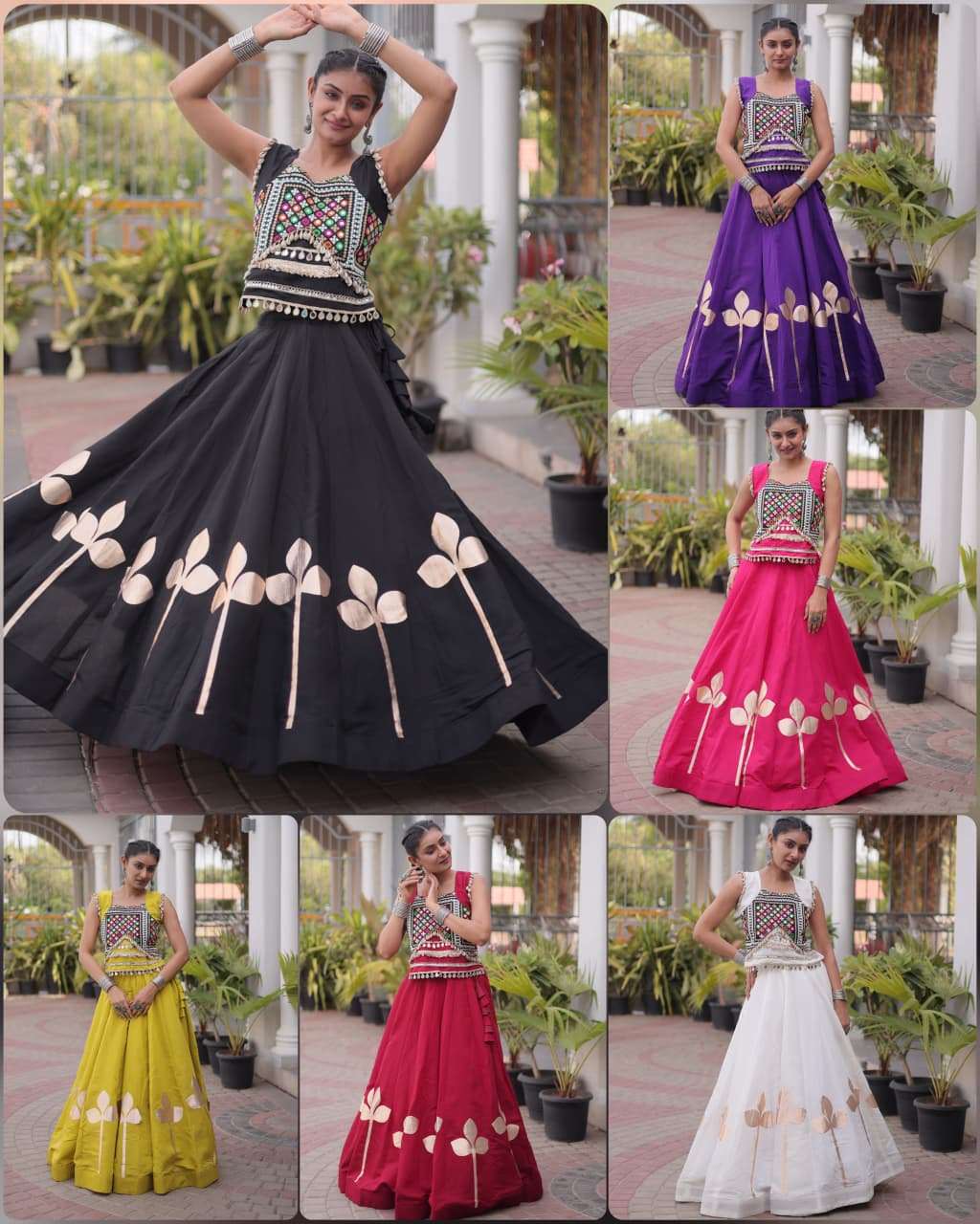 Roman Silk fabric Navratri wear Festive vibes Are traditional and spiritual Lehenga choli wholesale in surat 7174 Roman Silk fabric Navratri wear Festive vibes Are traditional and spiritual Lehenga choli wholesale in surat 7174