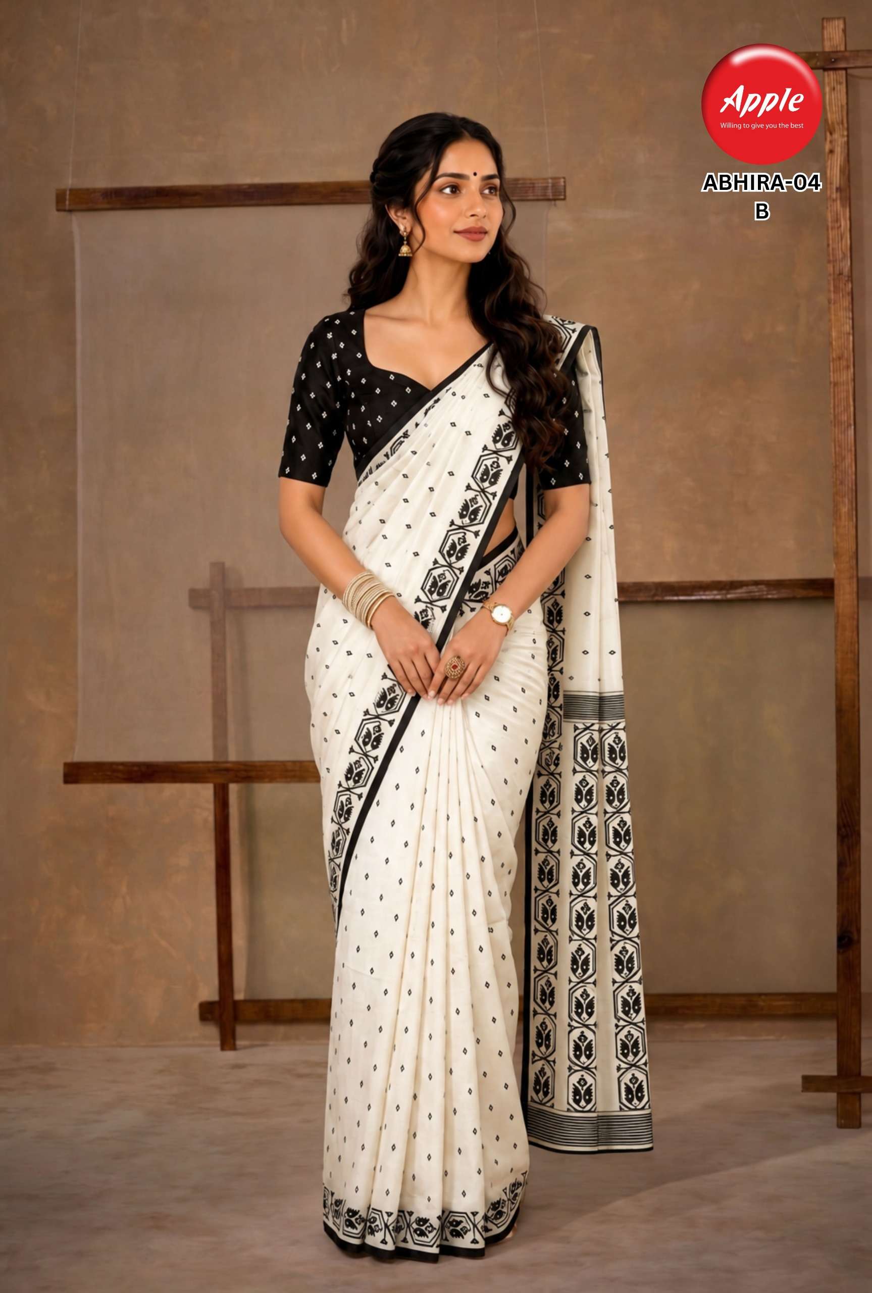 APPLE ABHIRA 4 MADE OF SOFT HANDI TUSSER FABRIC SAREE RESELLER IN SURAT APPLE ABHIRA 4 MADE OF SOFT HANDI TUSSER FABRIC SAREE RESELLER IN SURAT