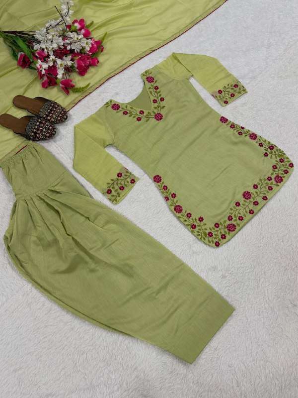 CHANDERI COTTON MULTI NEEDLE WORK FARSHI SALWAR SUIT FESTIVAL WEAR INDIA IN US MD 3019 CHANDERI COTTON MULTI NEEDLE WORK FARSHI SALWAR SUIT FESTIVAL WEAR INDIA IN US MD 3019