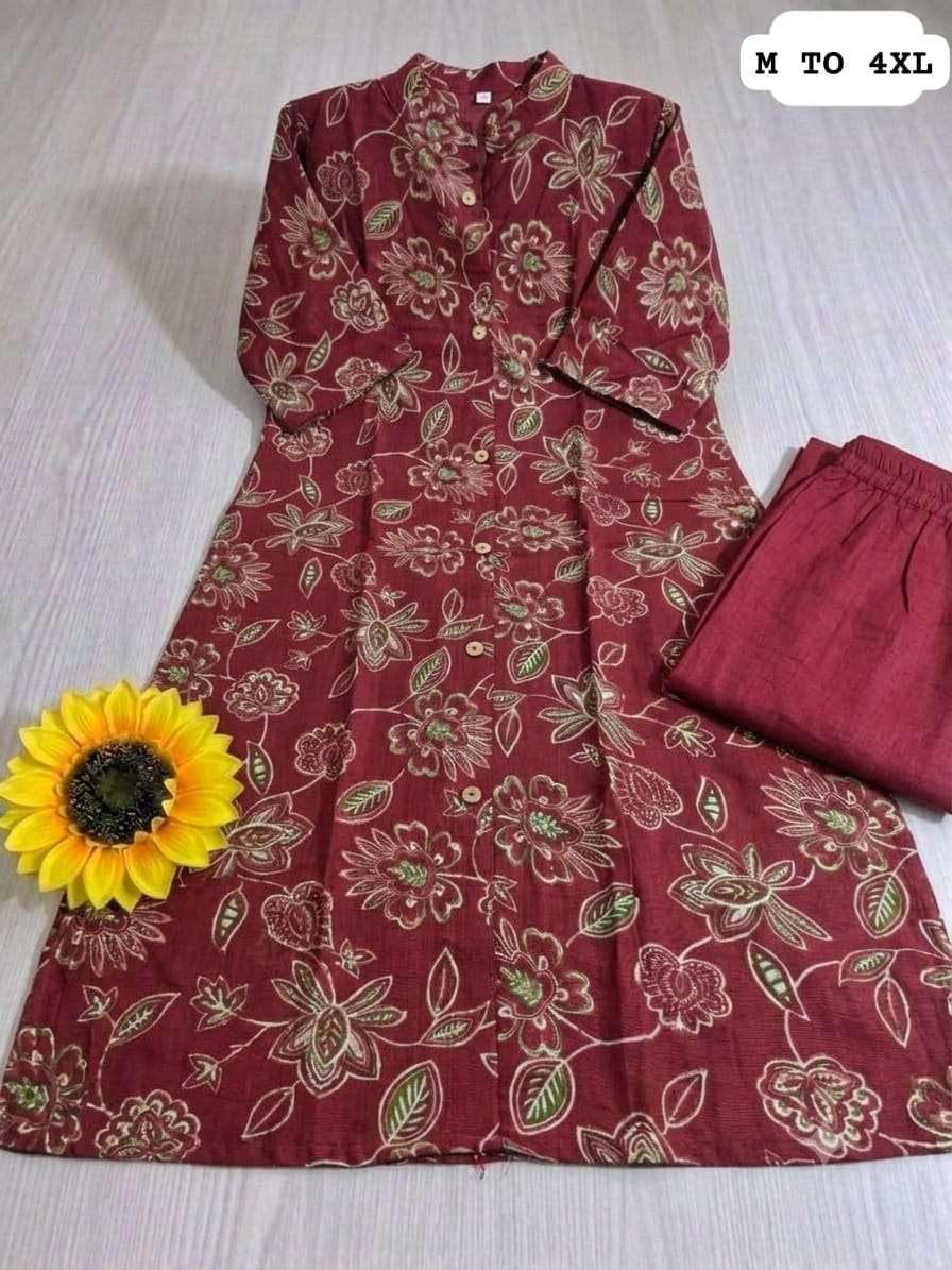 DESIGNER CORD SET IN ALINE PATTERN SUMMER COTTON 2 PIECE TREND INDIAN