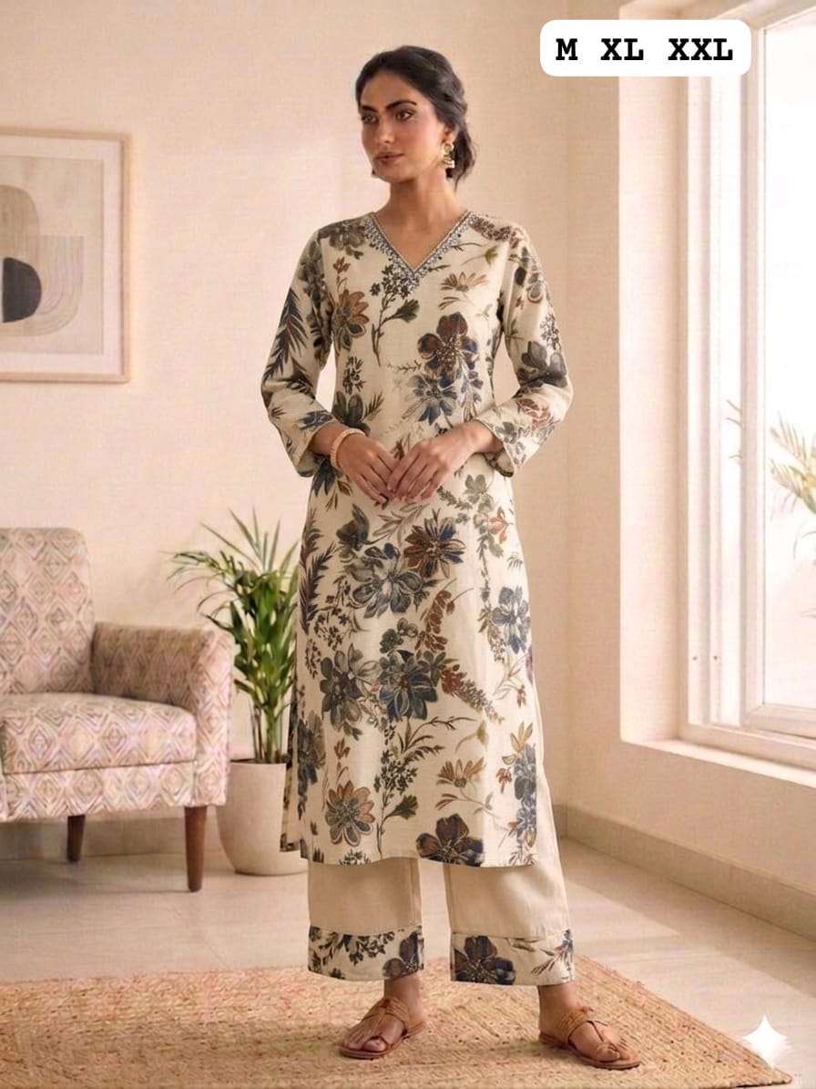 HANDWORK STRAIGHT KURTI WITH PANT FOR OFFICE TYPE WHOLESALER RANG HANDWORK STRAIGHT KURTI WITH PANT FOR OFFICE TYPE WHOLESALER RANG