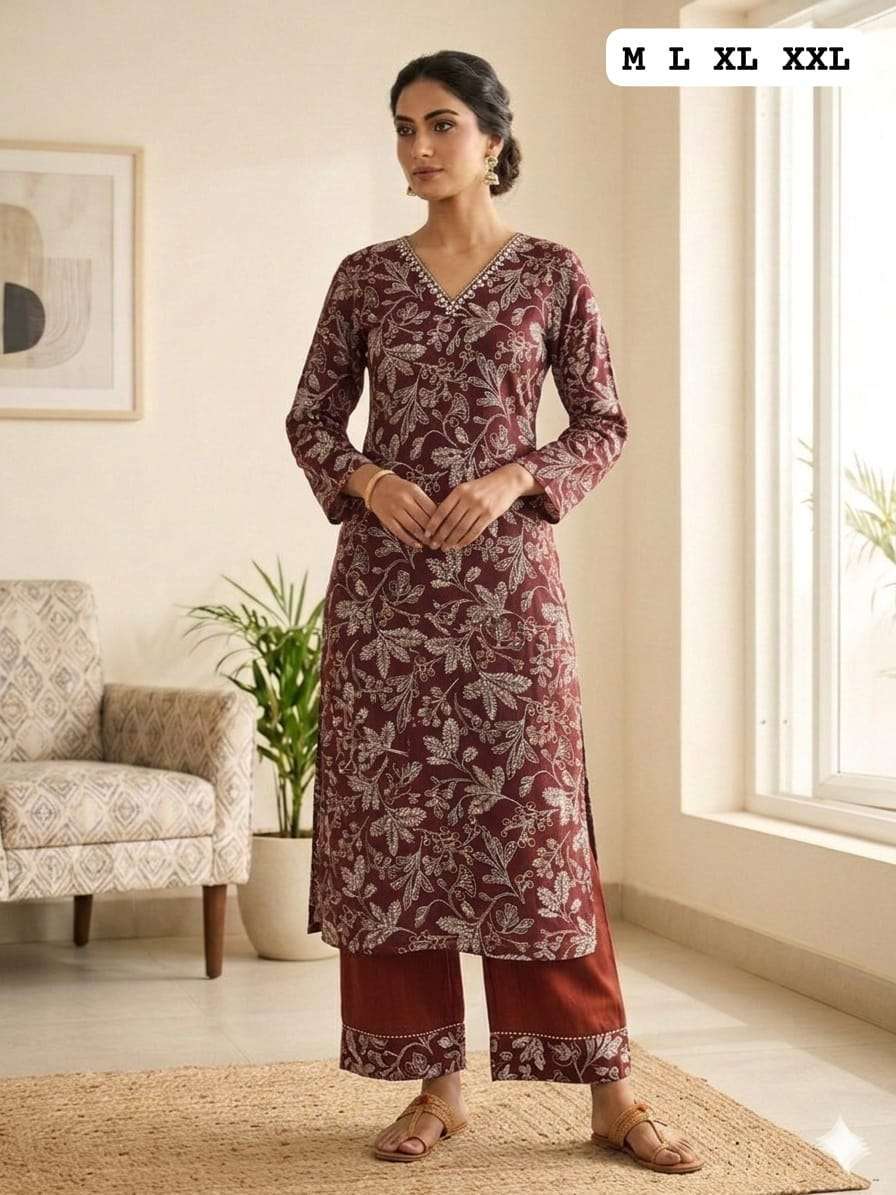 HANDWORK STRAIGHT KURTI WITH PANT FOR OFFICE TYPE WHOLESALER RANG HANDWORK STRAIGHT KURTI WITH PANT FOR OFFICE TYPE WHOLESALER RANG