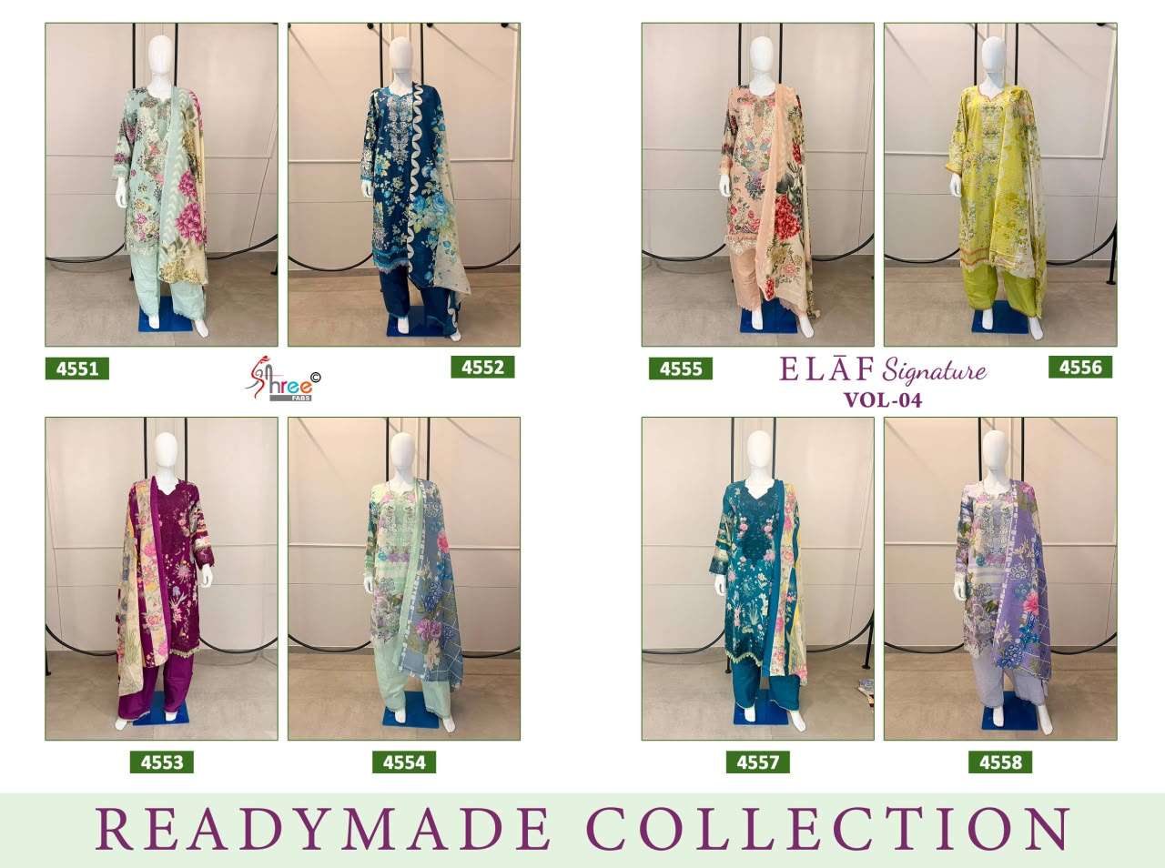 SHREE FABS ELAF SIGNATURE VOL 4 COTTON PRINT WITH EXCLUSIVE PAKISTANI OUTFIT IN SURAT SHREE FABS ELAF SIGNATURE VOL 4 COTTON PRINT WITH EXCLUSIVE PAKISTANI OUTFIT IN SURAT