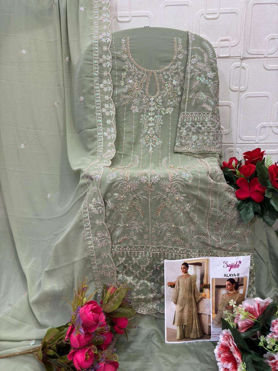 Sajida dress materials, sajida pakistani suits wholesale Sajida dress materials, sajida pakistani suits wholesale