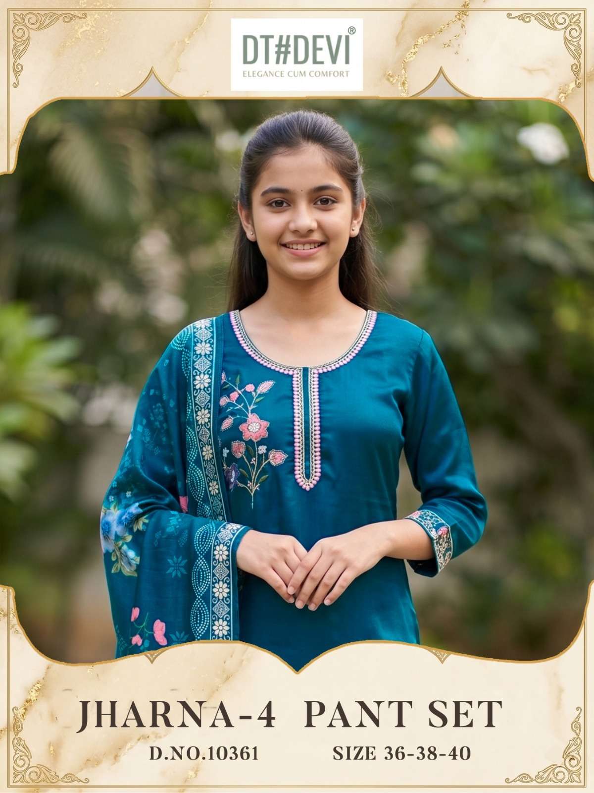JHARNA VOL 10361 4 PANT SET HANDWORK IN TOP WITH PANT SUIT THE CONTEMPORARY DESI ATELIER JHARNA VOL 10361 4 PANT SET HANDWORK IN TOP WITH PANT SUIT THE CONTEMPORARY DESI ATELIER