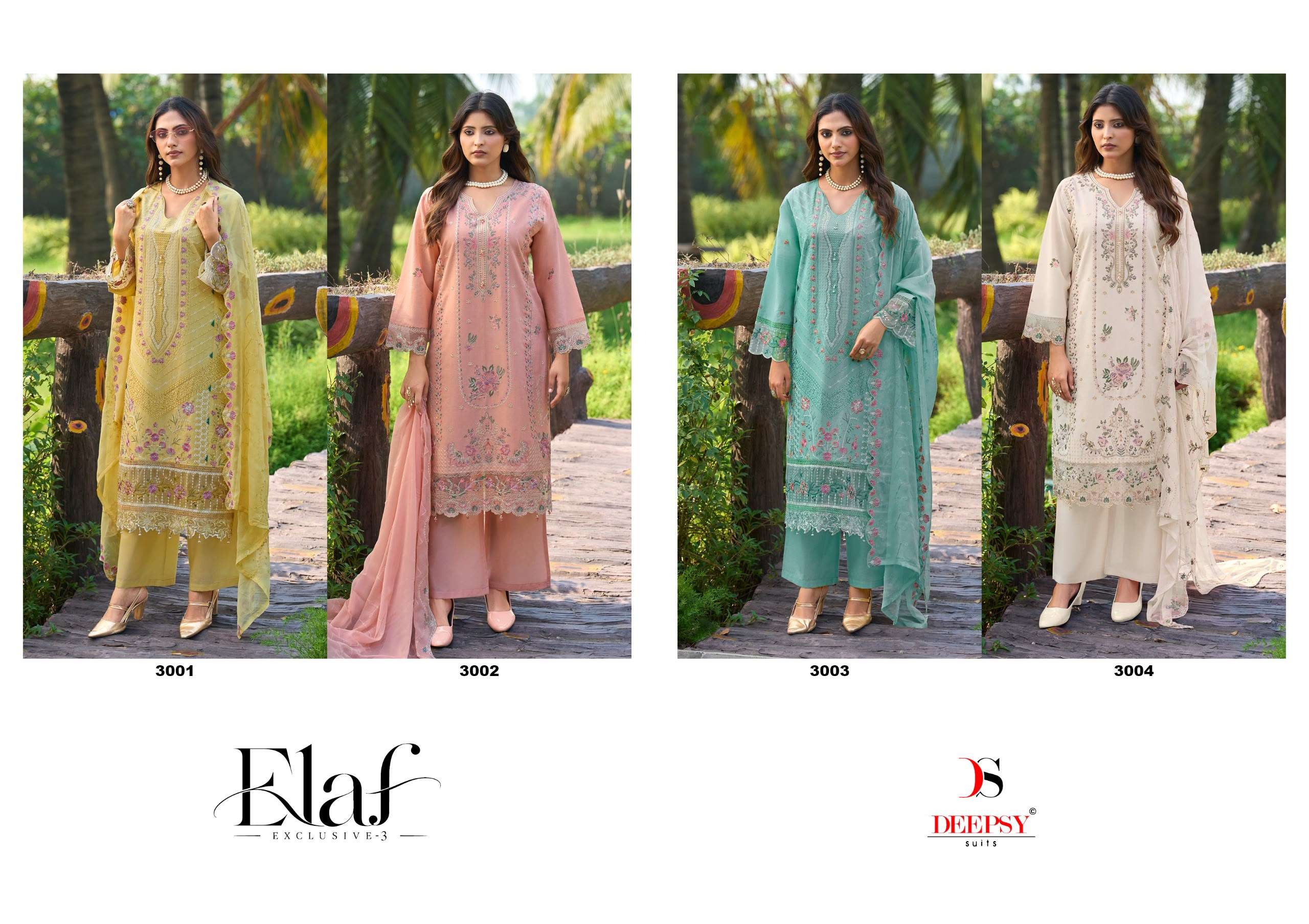 DEEPSY ELAF EXCLUSIVE VOL 3 EID TYPE FUNCTION WEAR PAKISTANI COTTON SUIT WHOLESALER USA