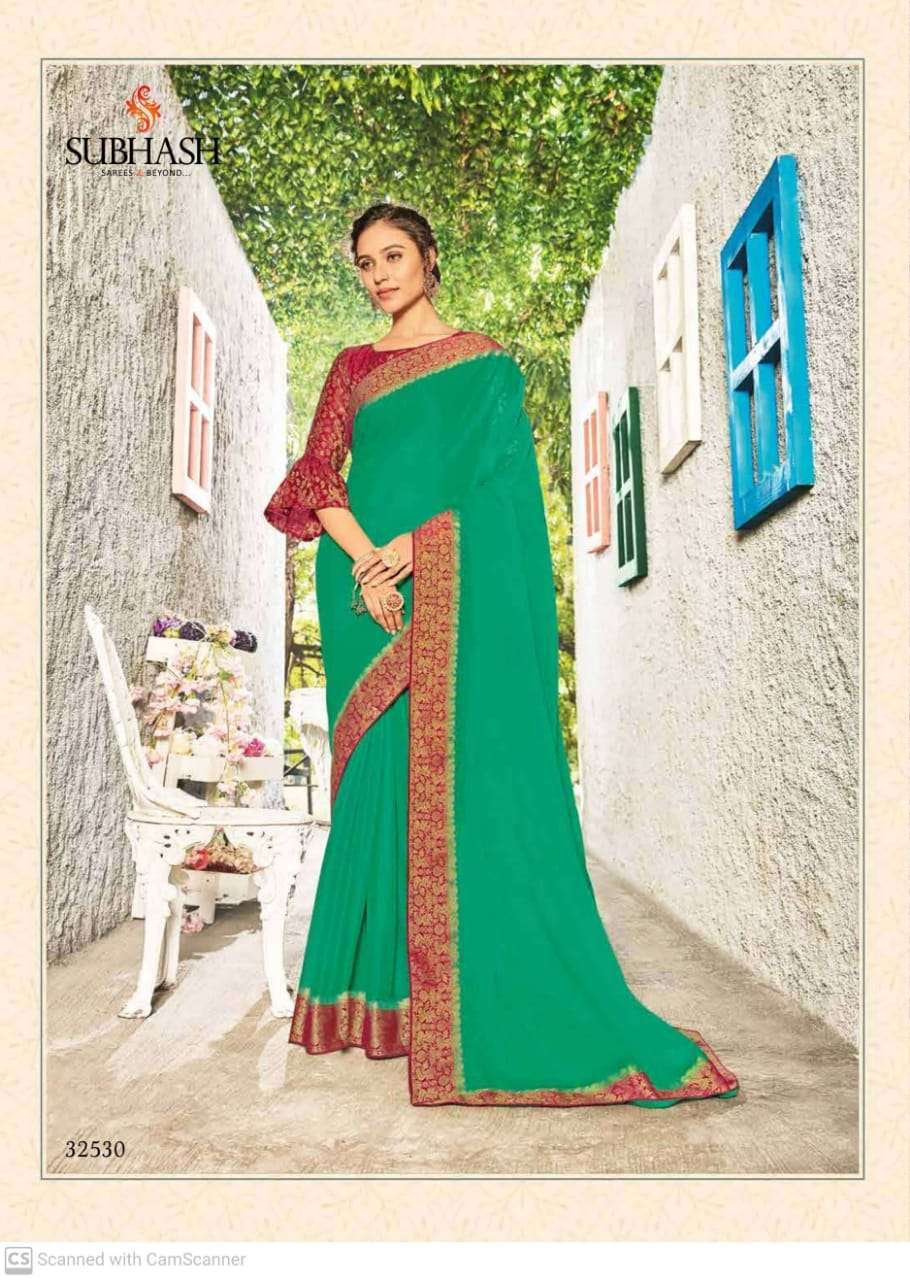 subhash sparsh vol 5 georgette with party wear saree collection  010