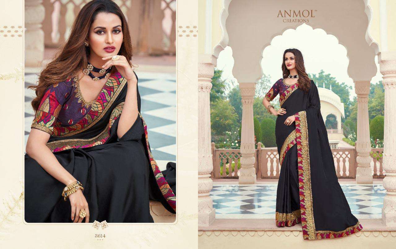 Anmol Creation Ekkam Silk With Work Designer Sarees Collection 36014