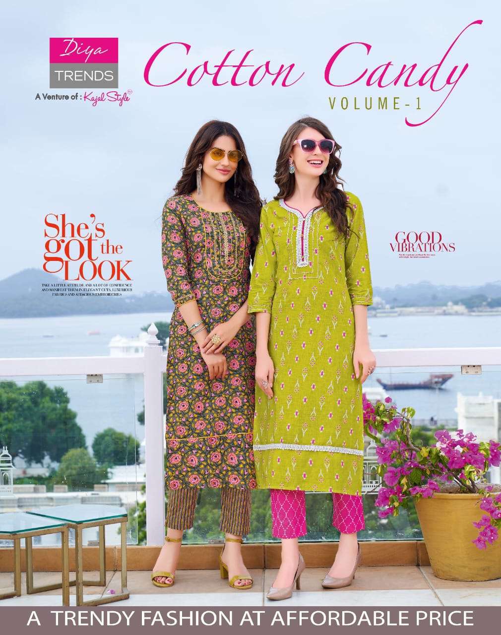Diya Trends Cotton Candy Vol 1 Cotton Printed Kurti With Bottom Collection