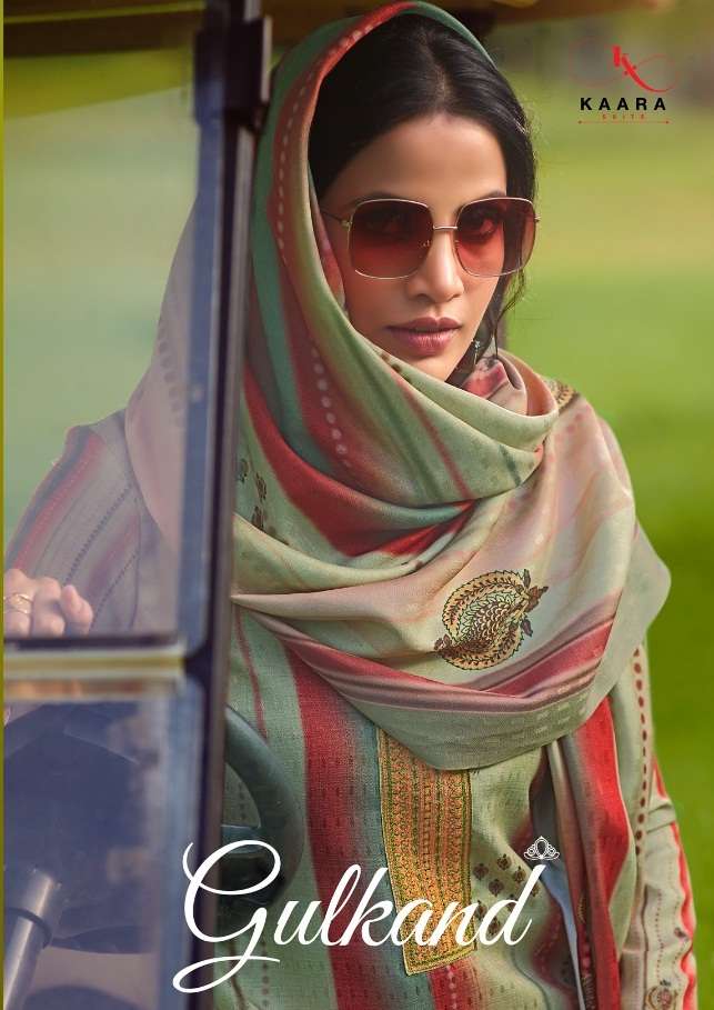 Kaara Suits gulkand Pashmina Print With Embroidery Work Winter Suits Collection
