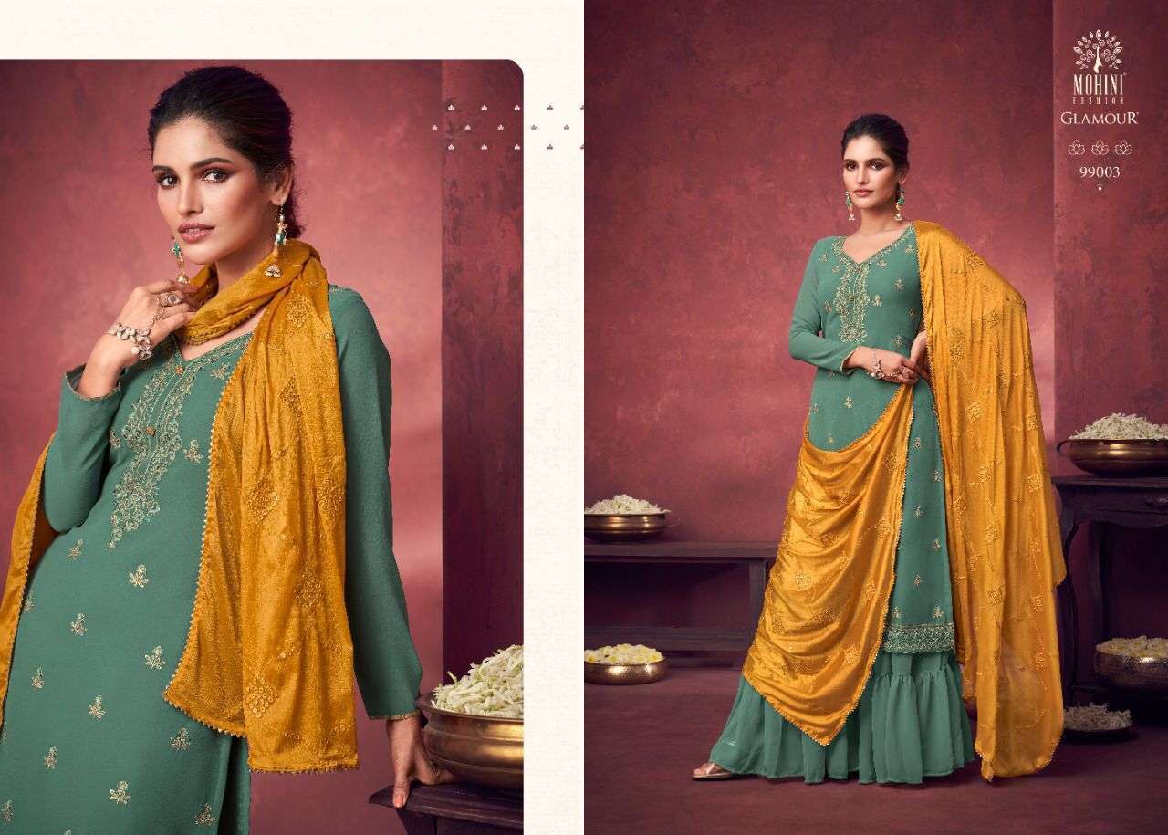 Mohini Fashion Glamour Vol 99 Georgette With Heavy Embroidery Work Dress Material Collection 04