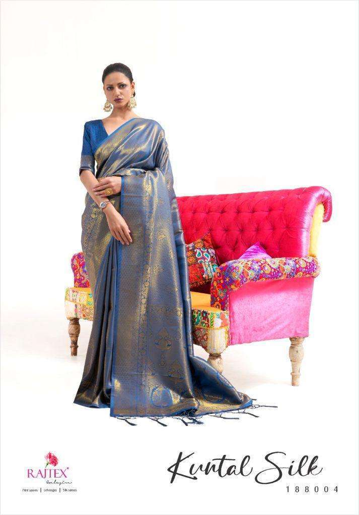 Rajtex Kuntal Silk Handloom Weaving Silk Sarees Collection 03