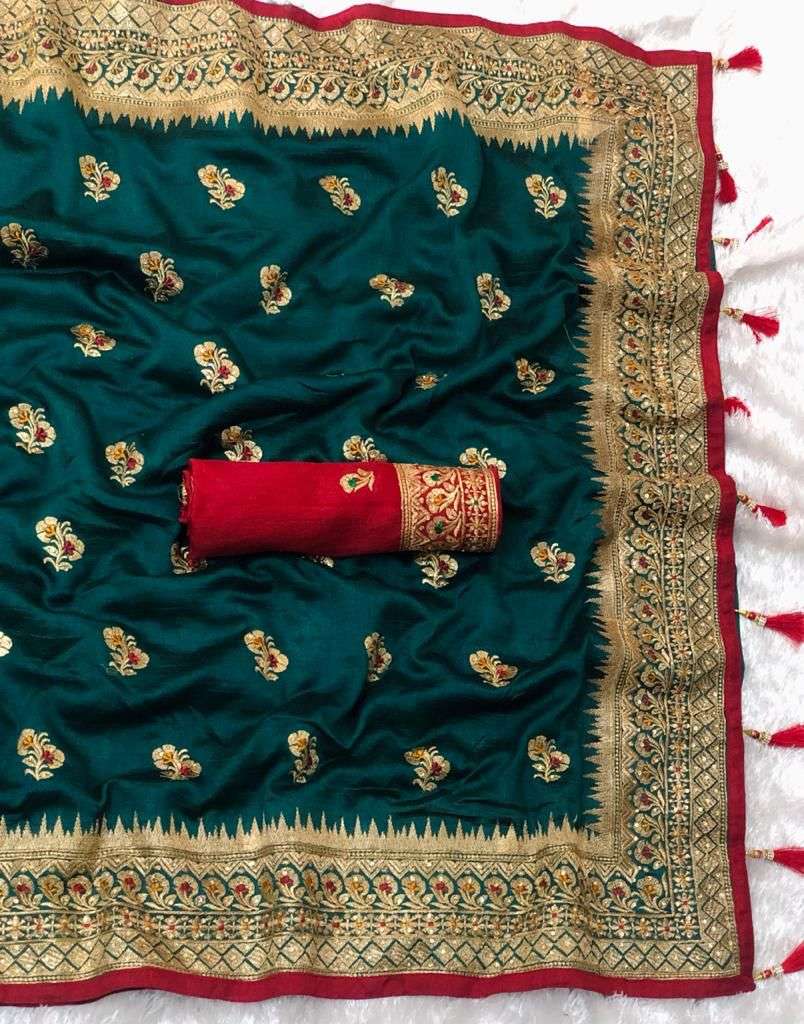 reem zeem vichitra silk with thread work saree collection