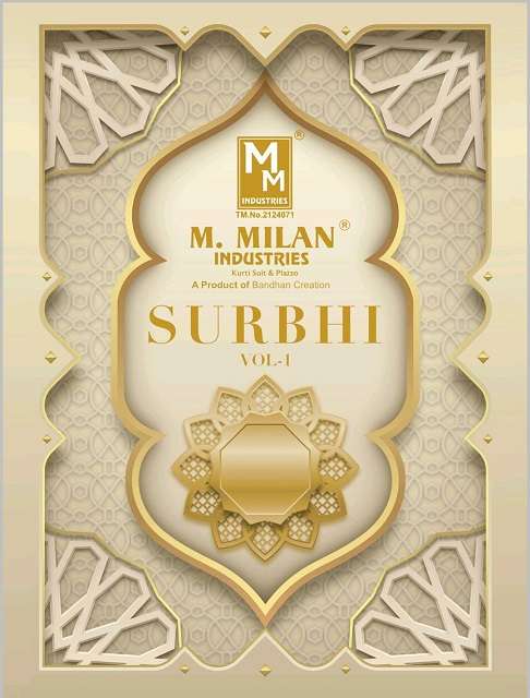 M.milan surbhi vol 1 cotton regular wear readymade suit collection
