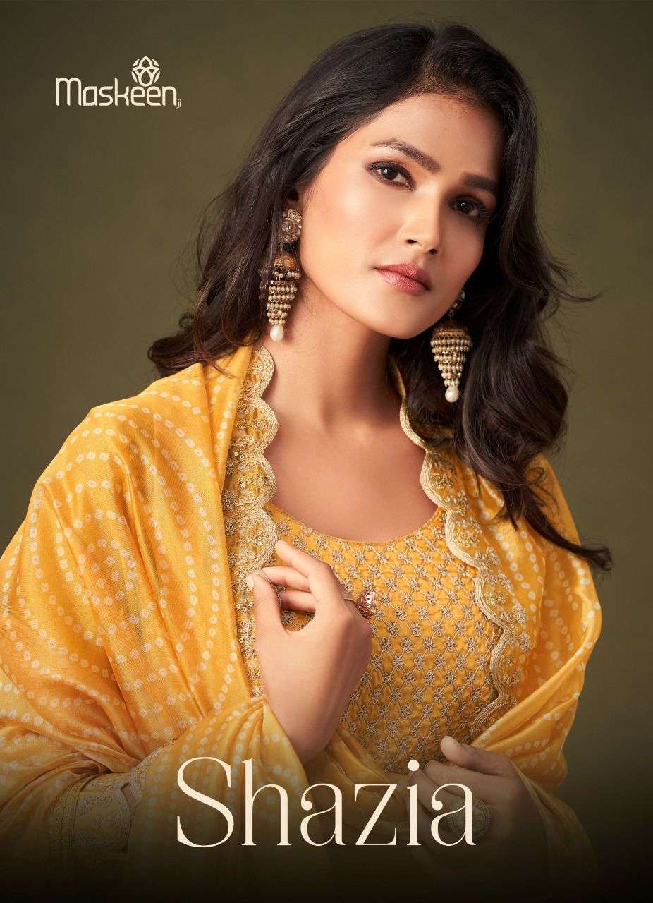 Maisha maskeen shazia pure silk with embroidery work readymade suits at wholesale Rate 