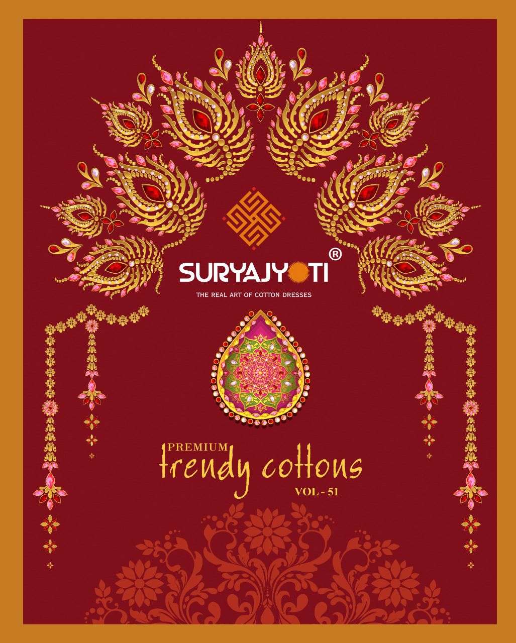 Suryajyoti Trendy Cotton Vol 51 Printed Cotton Dress Material Collection at Wholesale Rate