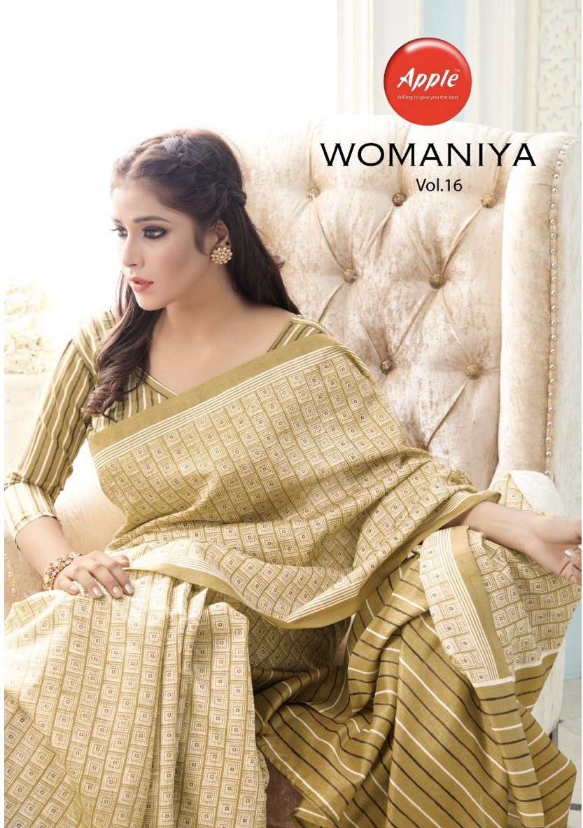 Apple sarees womaniya vol 16 printed bhagalpuri silk sarees at Wholesale Rate 