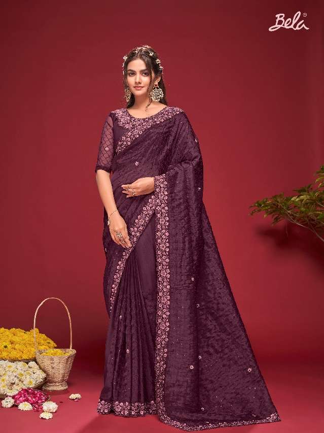 Bela Roselyn Fancy Party wear saree collection