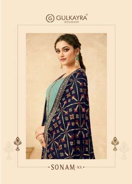 Gulkayra designer sonam nx real georgette with embroidery work dress material at wholesale Rate 