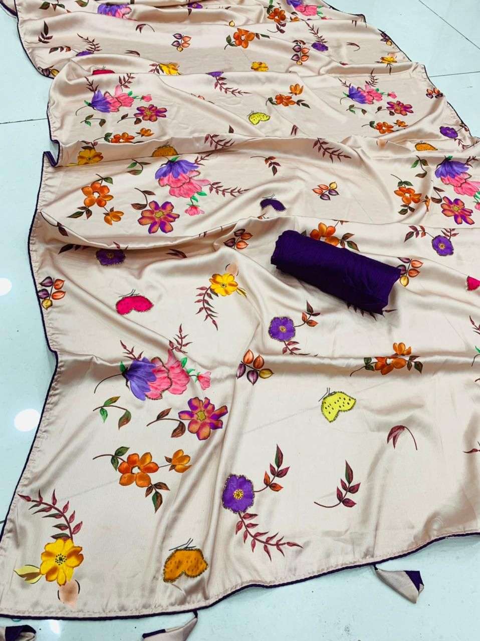 Japan satin regular wear saree collectionct wholesale rate