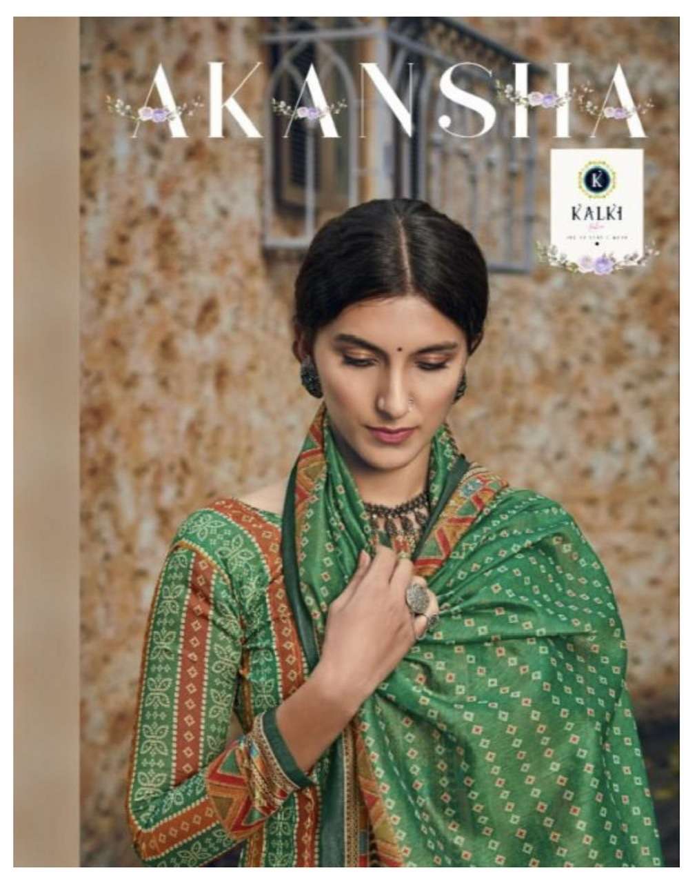 Kalki fashion akansha digital printed pure royal silk dress material at wholesale Rate 