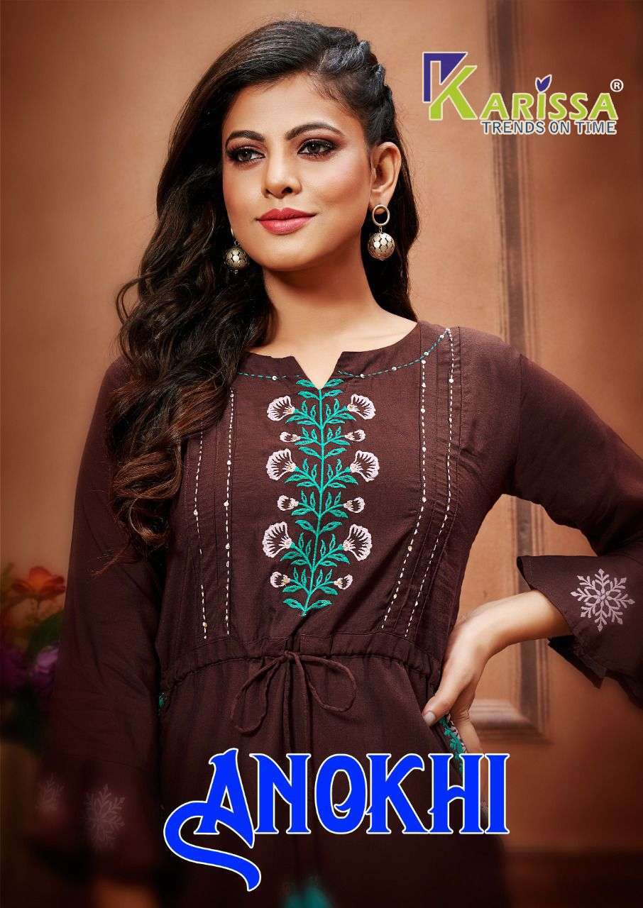 Karissa anokhi cotton with embroidery work readymade kurtis at wholesale Rate 