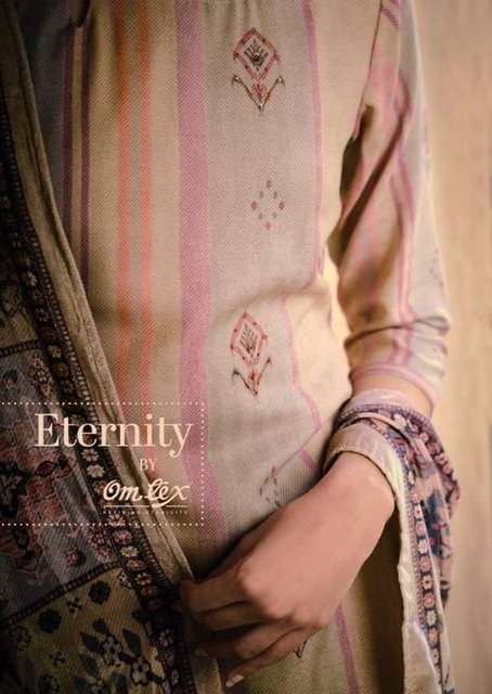 Omtex eternity digital Printed pashmina with handwork dress material at wholesale Rate 